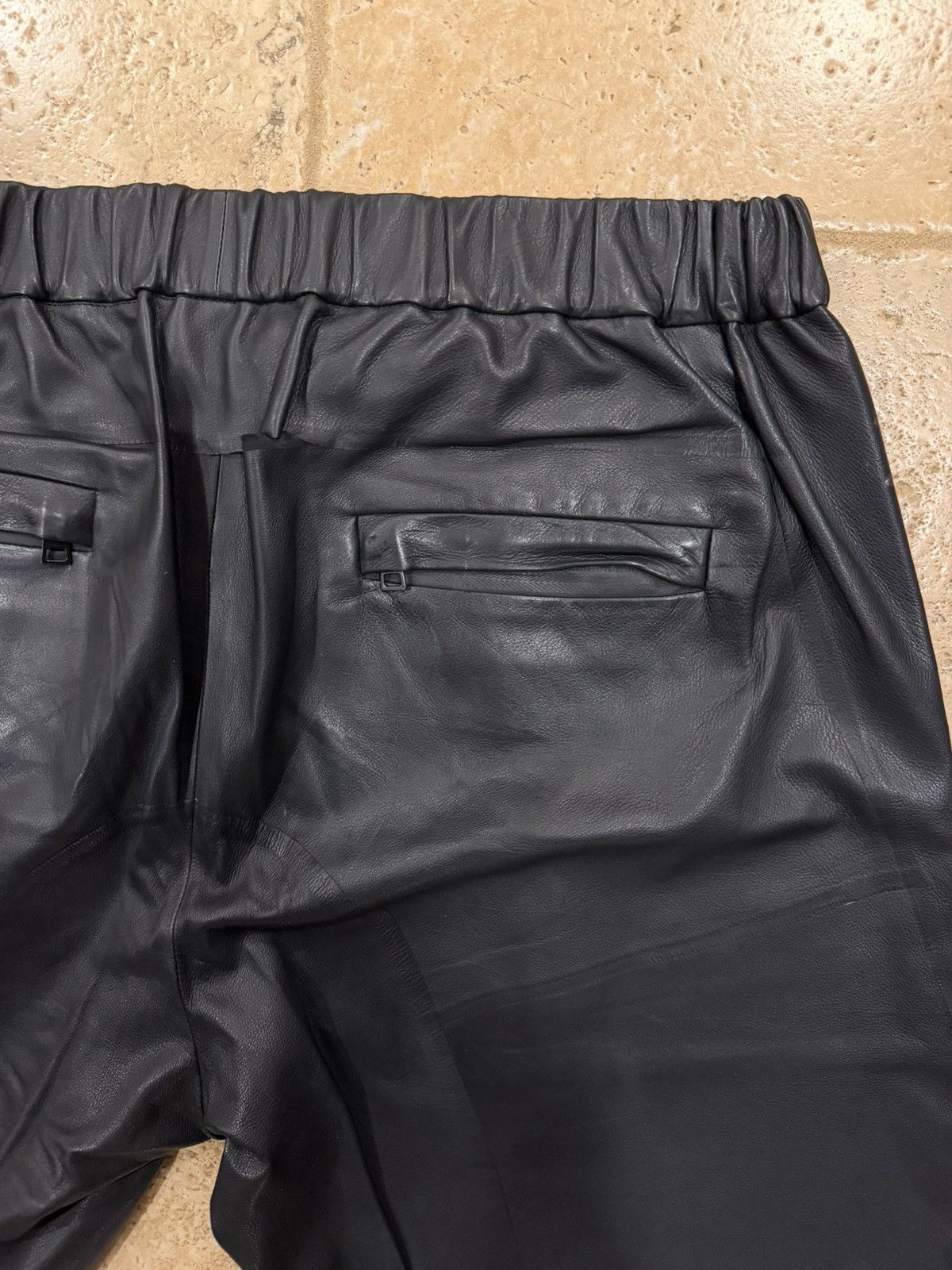 Bottega Veneta Bottega Veneta Daniel Lee FW19 Leather Jogger Pants Size US 33 - 8 Thumbnail