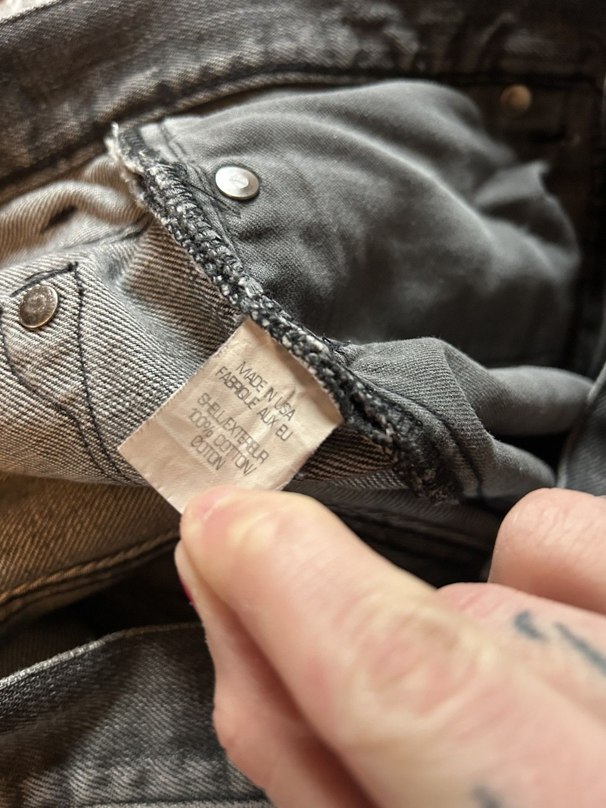 Helmut Lang × Rick Owens helmut lang classic grey denim Size US 30 / EU 46 - 6 Thumbnail