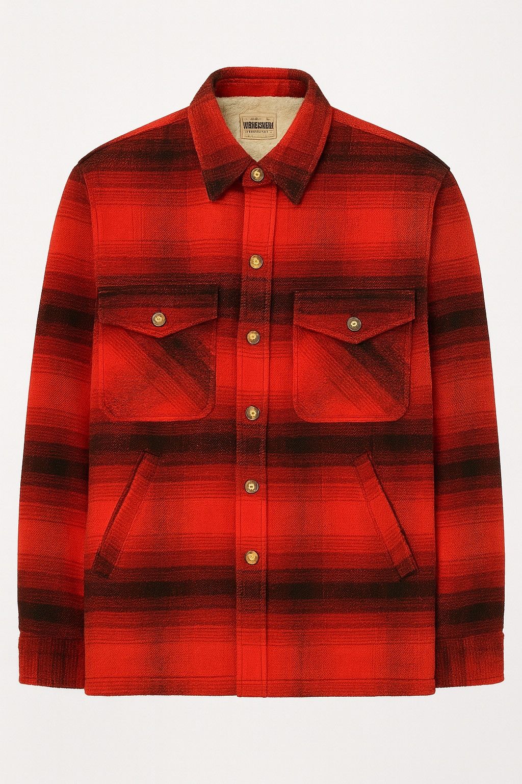Vintage Active Scene Outdoor Plaid Wool Jacket Sherpa Lined Size US M / EU 48-50 / 2 - 1 Thumbnail