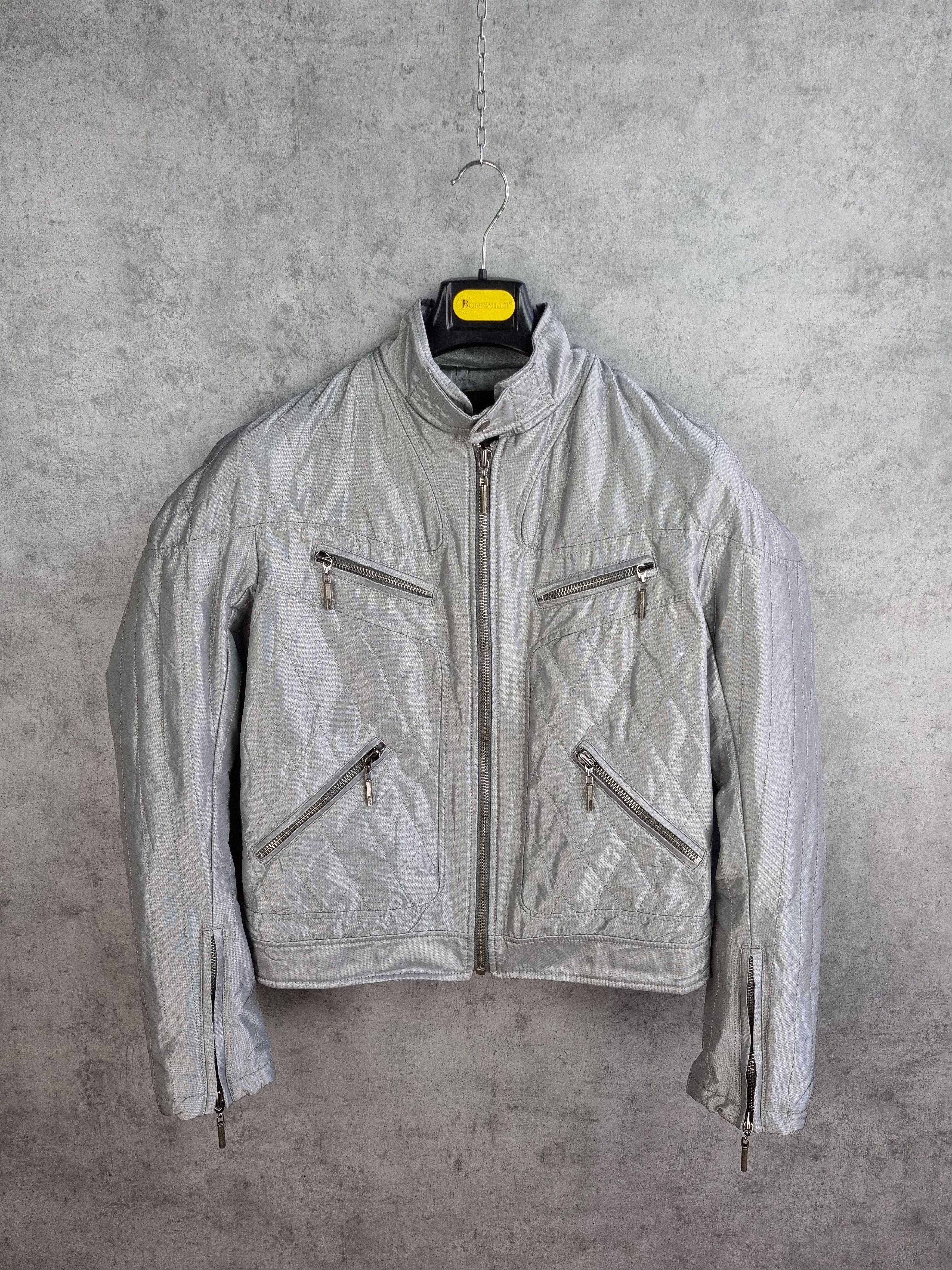 Just Cavalli × Roberto Cavalli Roberto CAVALLI Metallic Astronaut Design like HELMUT LANG Size US M / EU 48-50 / 2 - 2 Thumbnail