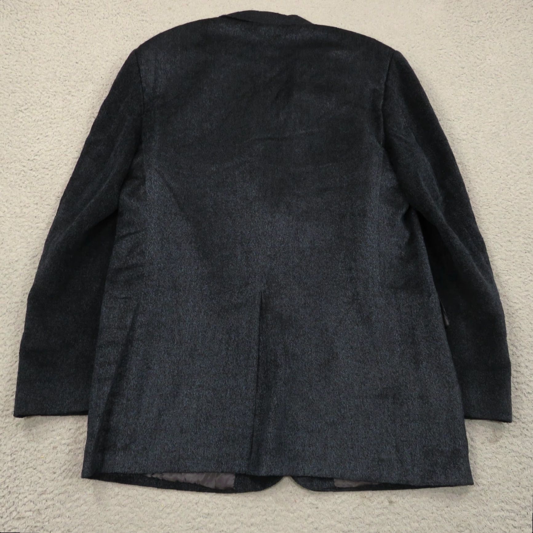 Lubiam Lubiam Blazer 44L Blue Wool Acrylic Viscose 3/2 Roll Textured Single-Breasted Jacket LBM 1911 Mens Slim Size 44R - 6 Thumbnail