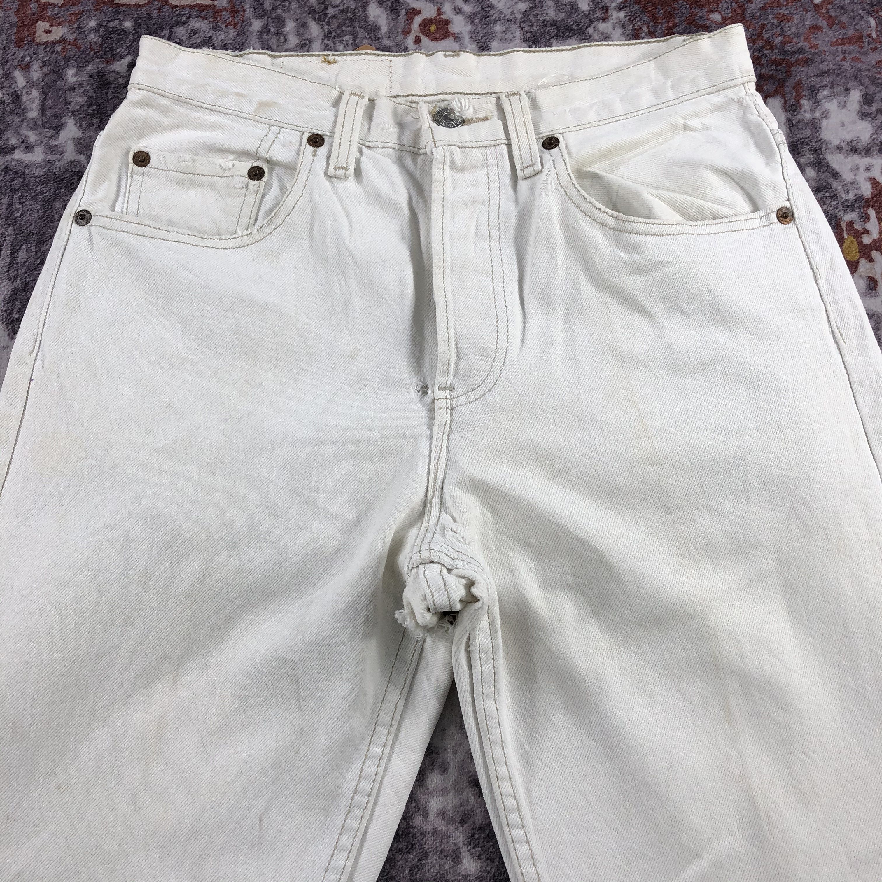 Levi's × Vintage Vintage 90s Light Wash Levis 501 Jeans-JM2543 Size US 29 - 3 Thumbnail