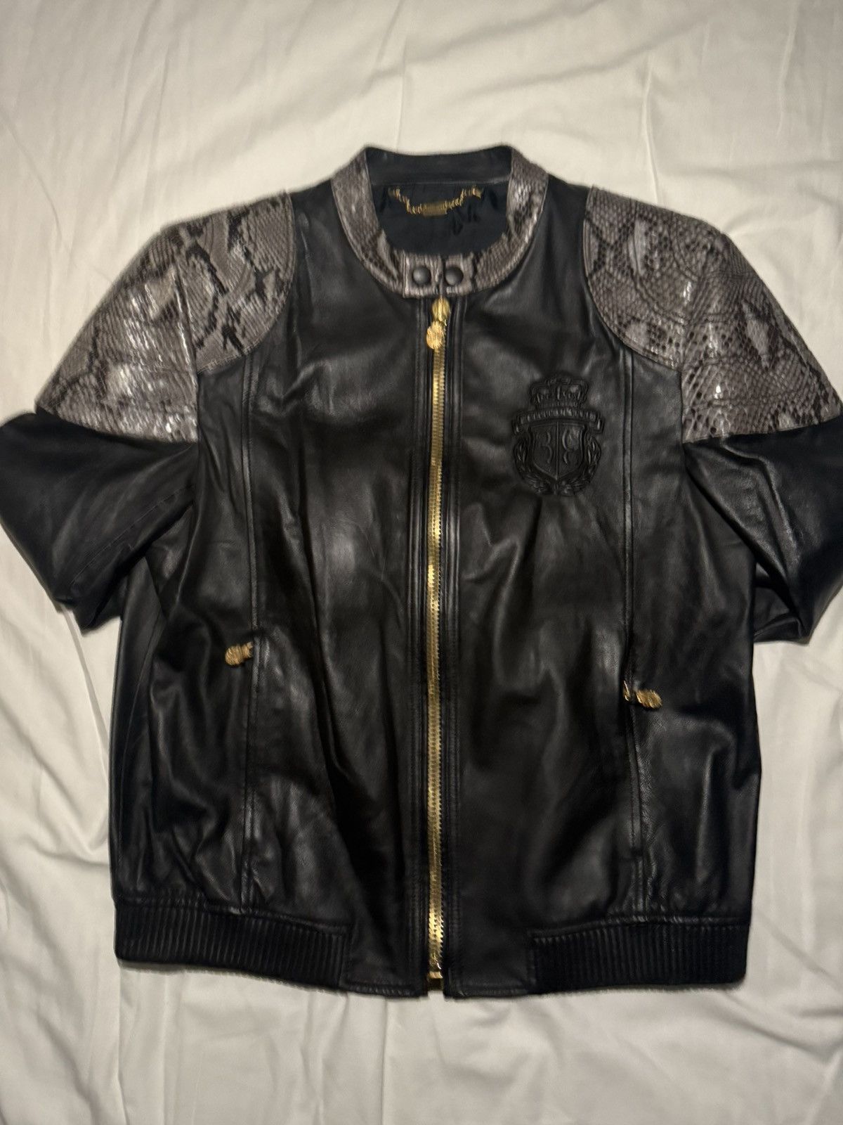 Billionaire Couture Billionaire (Made In Italy) Leather Jacket Size US L / EU 52-54 / 3 - 1 Thumbnail