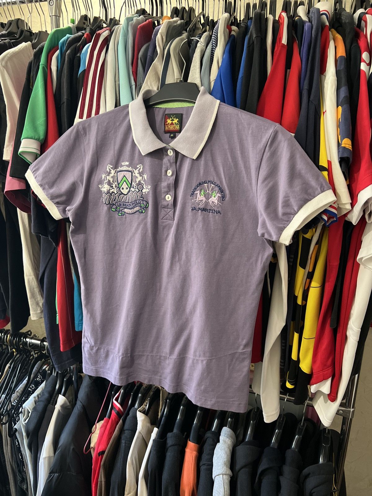 Vintage VINTAGE LA MARTINA MIAMI BEACH POLO SHIRT AVENTURE SIZE S Size US S / EU 44-46 / 1 - 1 Thumbnail