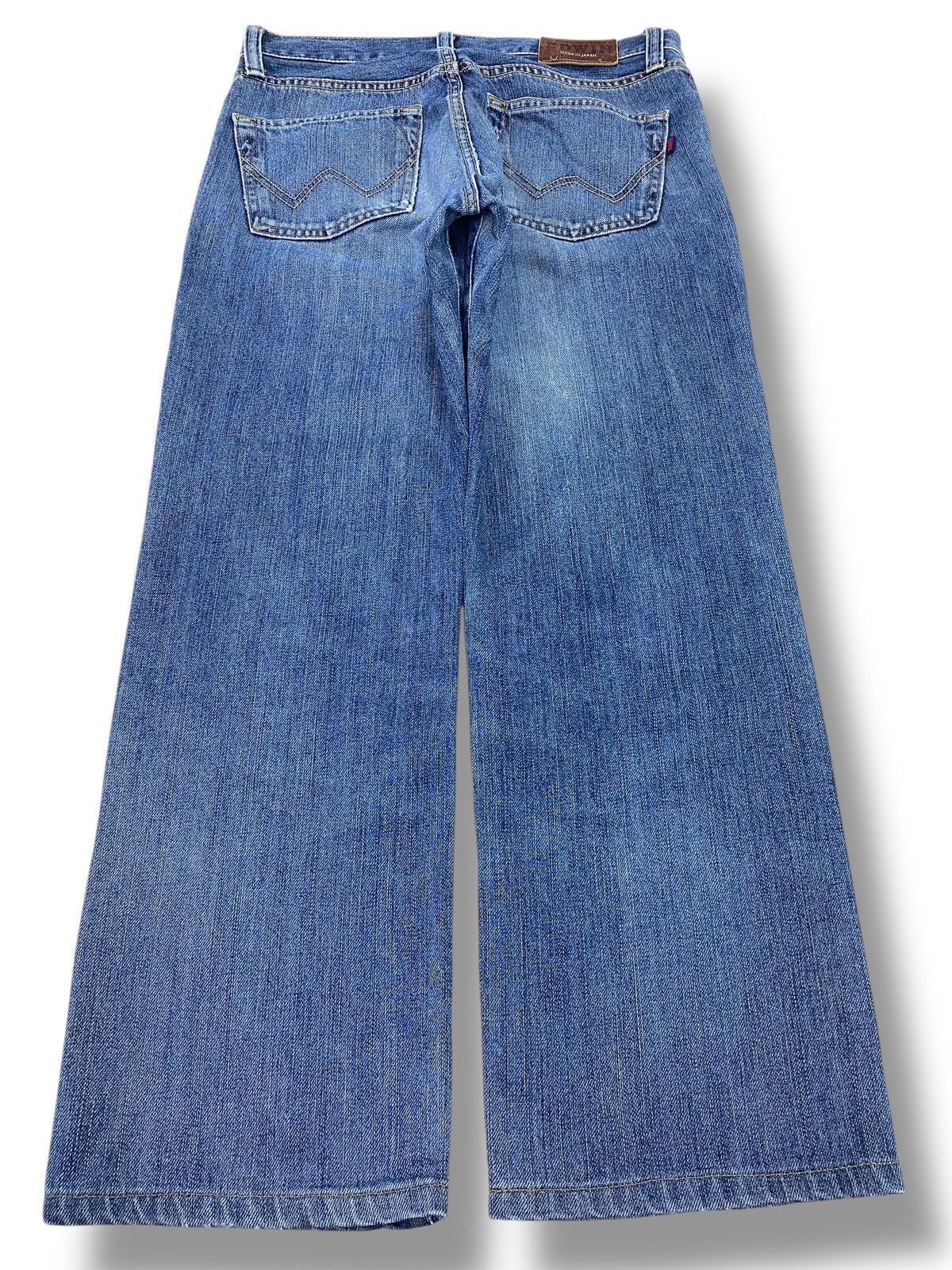 Edwin Edwin Light Wash Whiskered Straight Leg Style Jeans Size US 31 - 3 Thumbnail