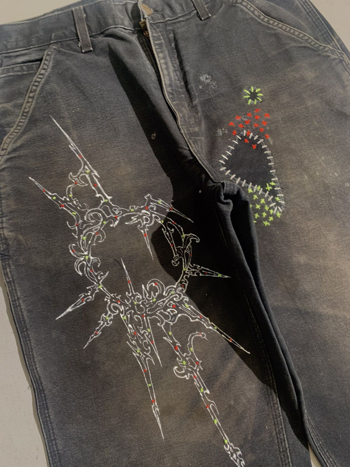 Carhartt Vintage Carhartt shashiko art work carpenter denim Size US 32 / EU 48 - 6 Thumbnail