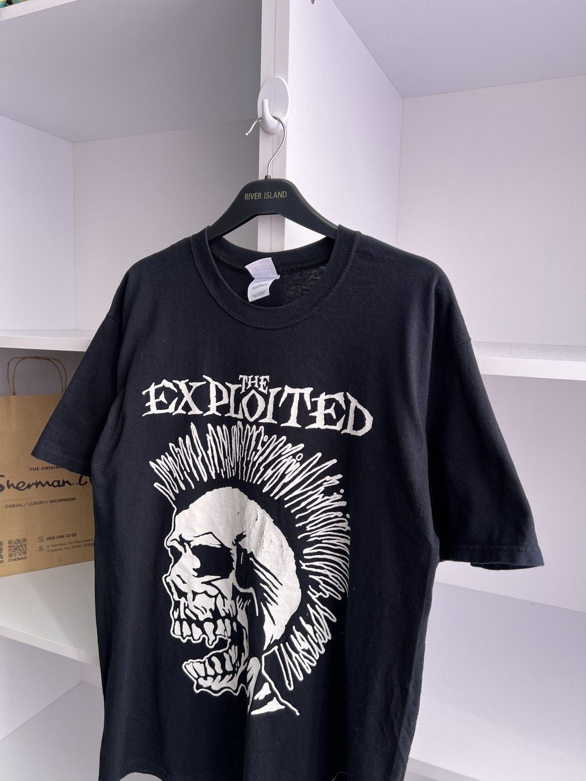 Band Tees × Vintage Vintage 2004 The Exploited T Shirt Black Skull Rock Punk Tee Size US L / EU 52-54 / 3 - 9 Thumbnail