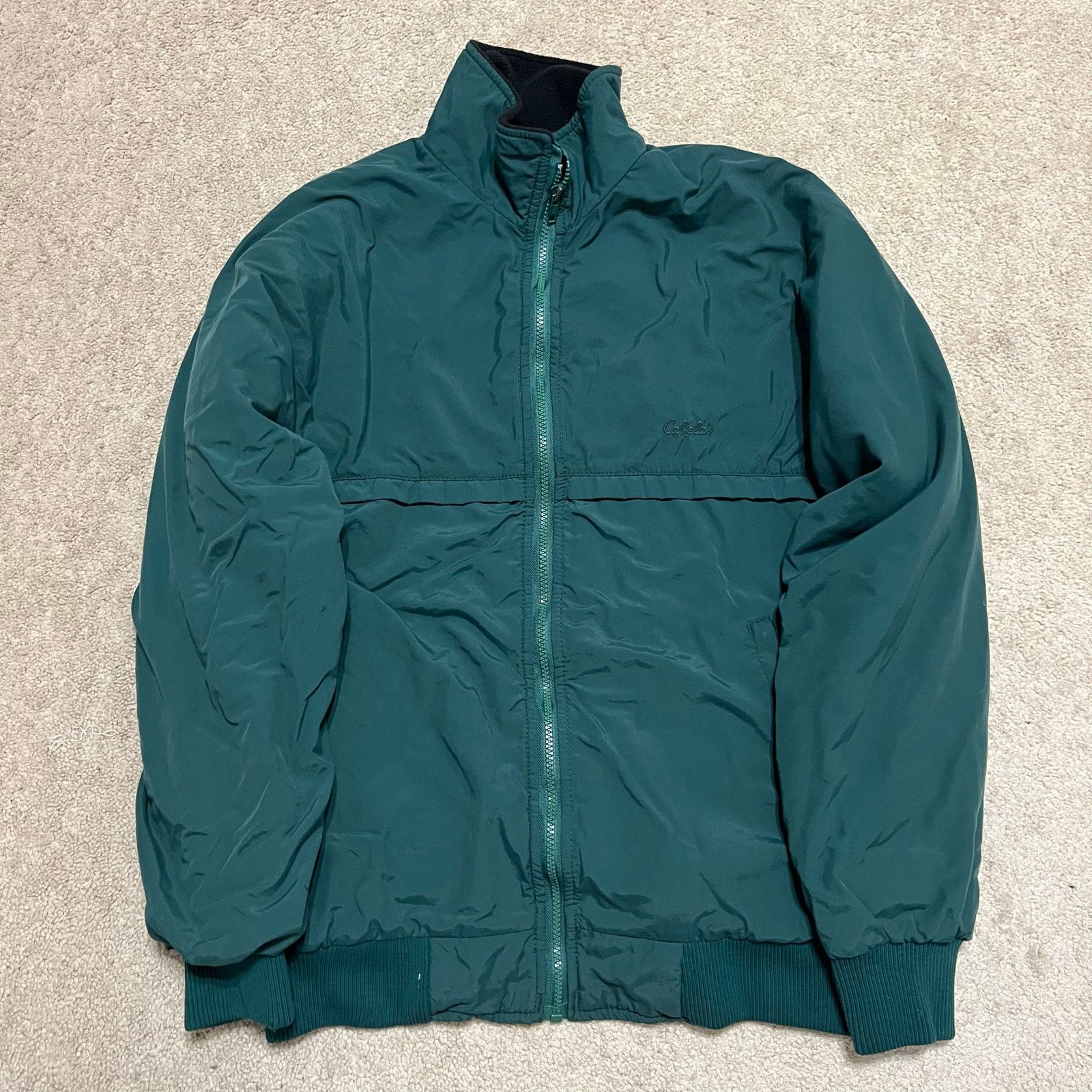 Cabelas Vintage Cabelas Lined Dark Green Puffer Jacket Medium Size US M / EU 48-50 / 2 - 1 Thumbnail