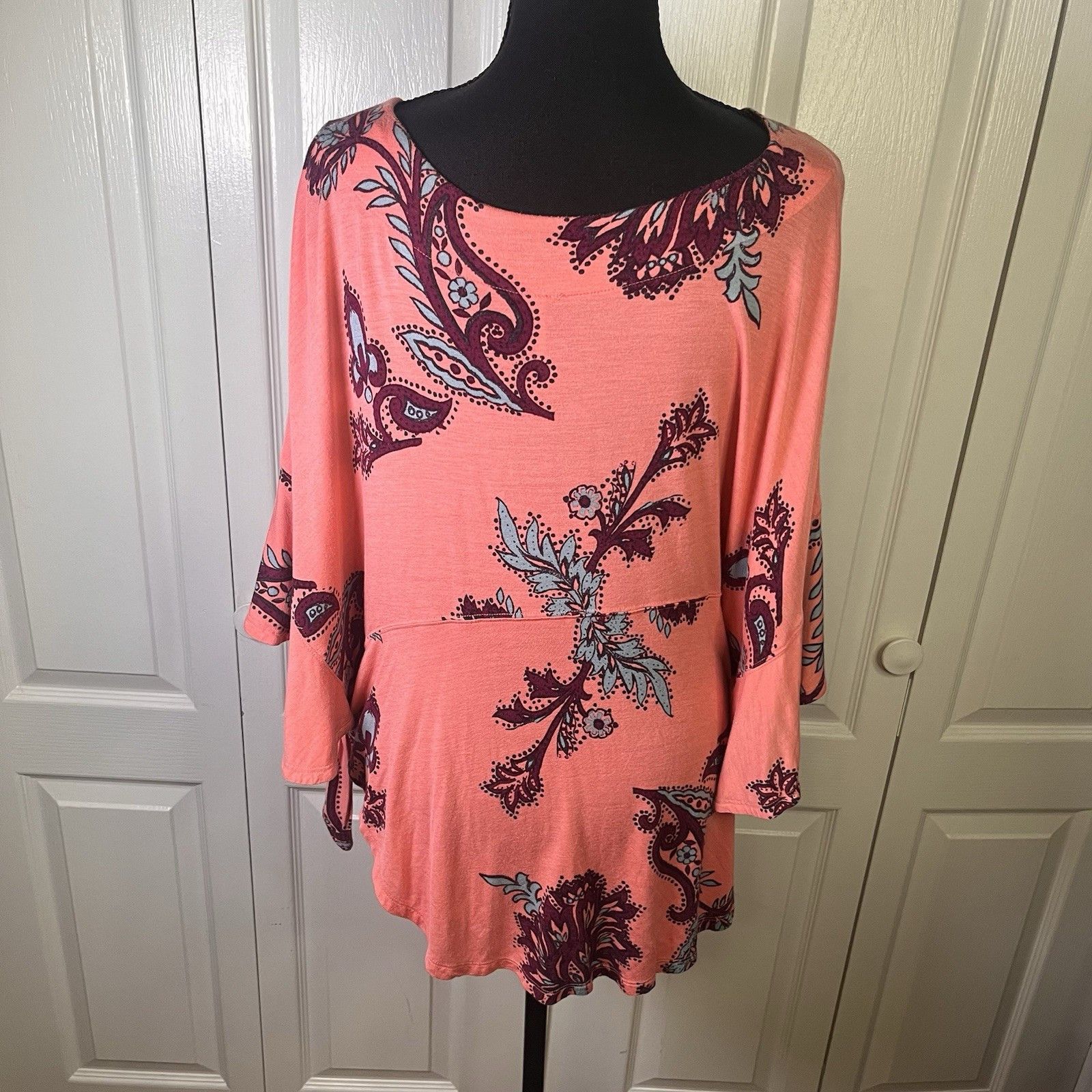 Free People Free People Maui Wowie Printed Knit Top $78 Small Passion F Size S / US 4 / IT 40 - 7 Thumbnail