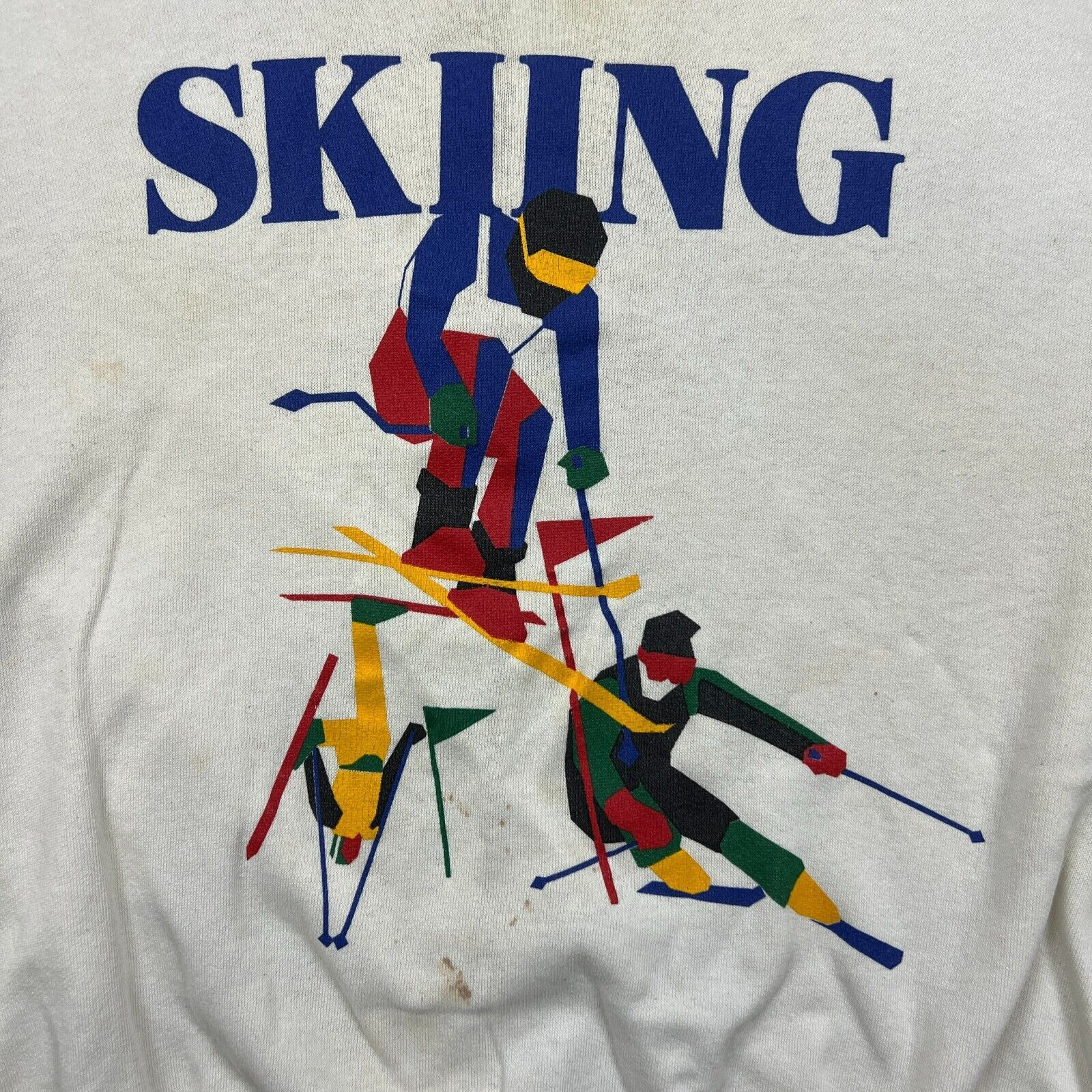 Vintage Skiing Alpine Medium Nordic All Over Print Sweatshirt 90s Size US M / EU 48-50 / 2 - 2 Thumbnail