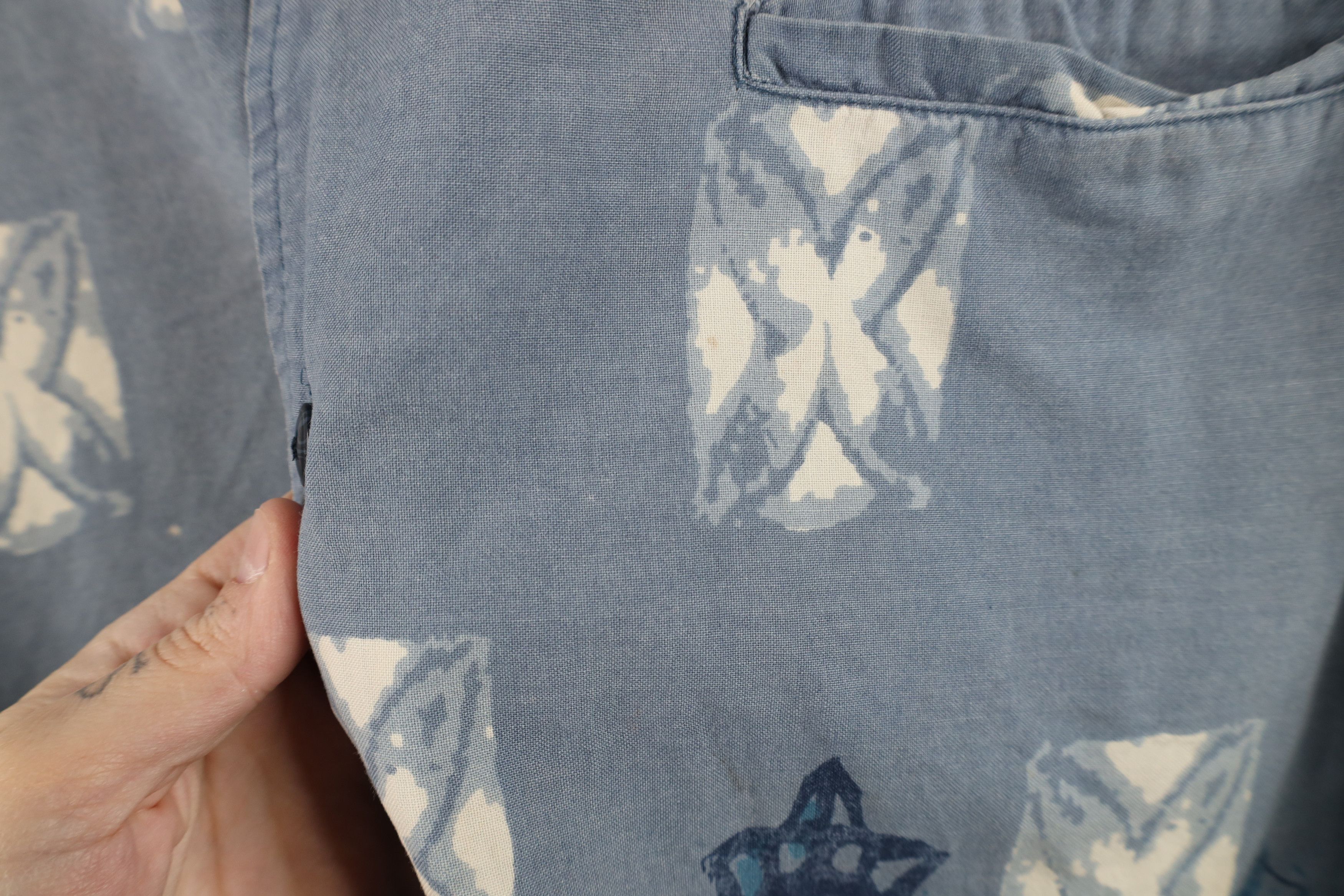 Vintage Vintage 90s Streetwear Flower Luau Hawaiian Button Shirt Size US XL / EU 56 / 4 - 5 Thumbnail