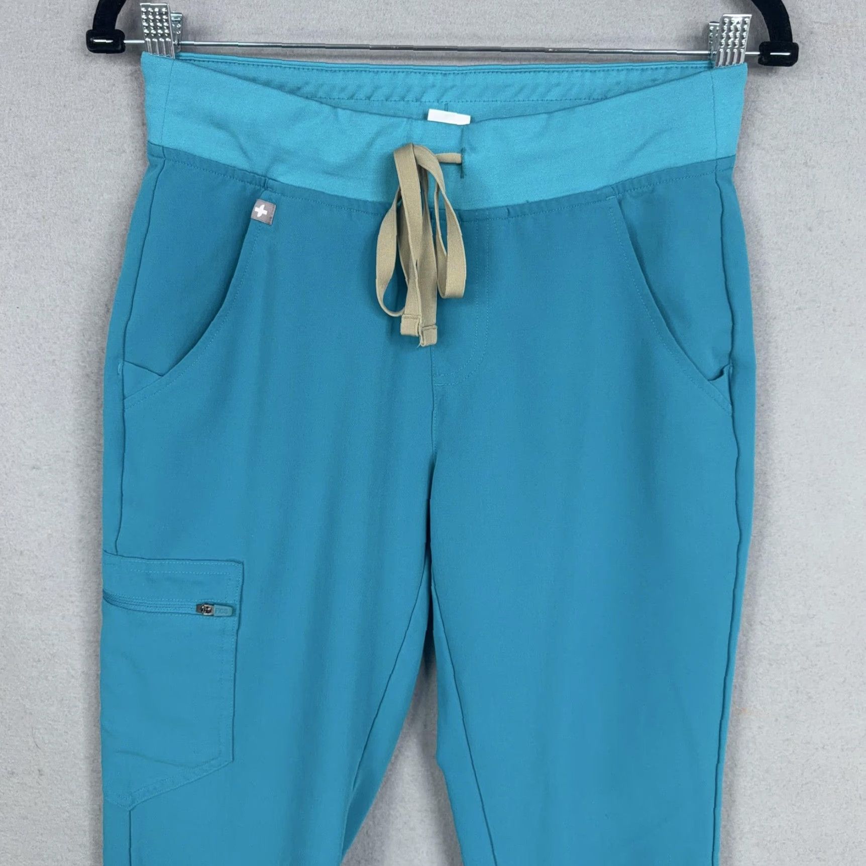 Vintage FIGS Womens XS Blue Technical Jogger Pants Scrub Cargo Workwear Medical Shirt? Size 26" / US 2 / IT 38 - 2 Thumbnail