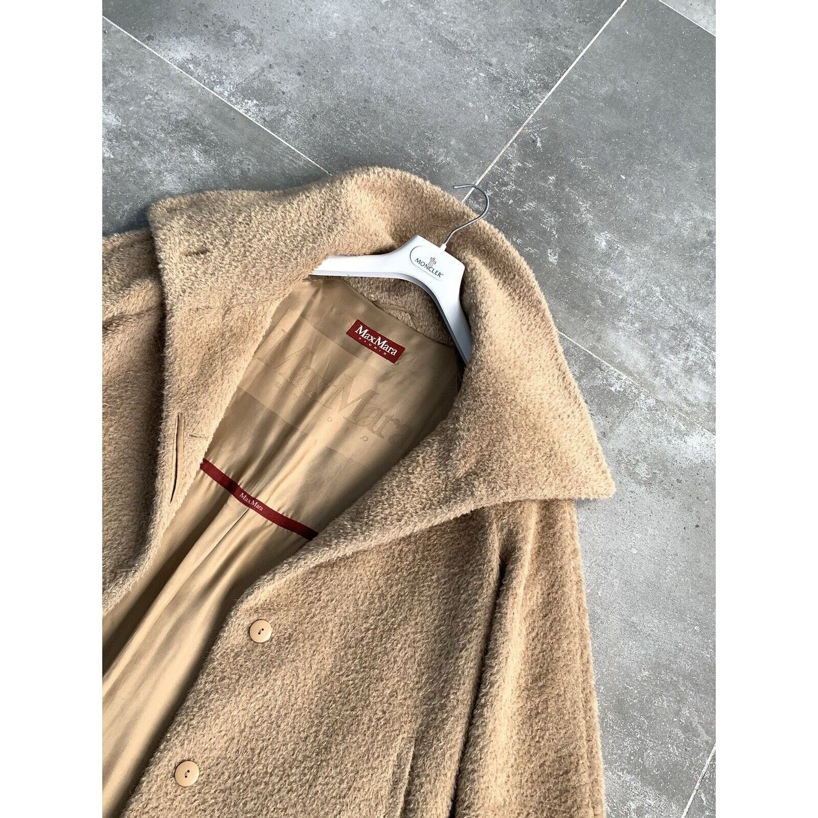 Max Mara Women's MAX MARA TEDDY ALPACA Trench Coat Jacket UK 14 US 12 Size XL / US 12-14 / IT 48-50 - 15 Thumbnail
