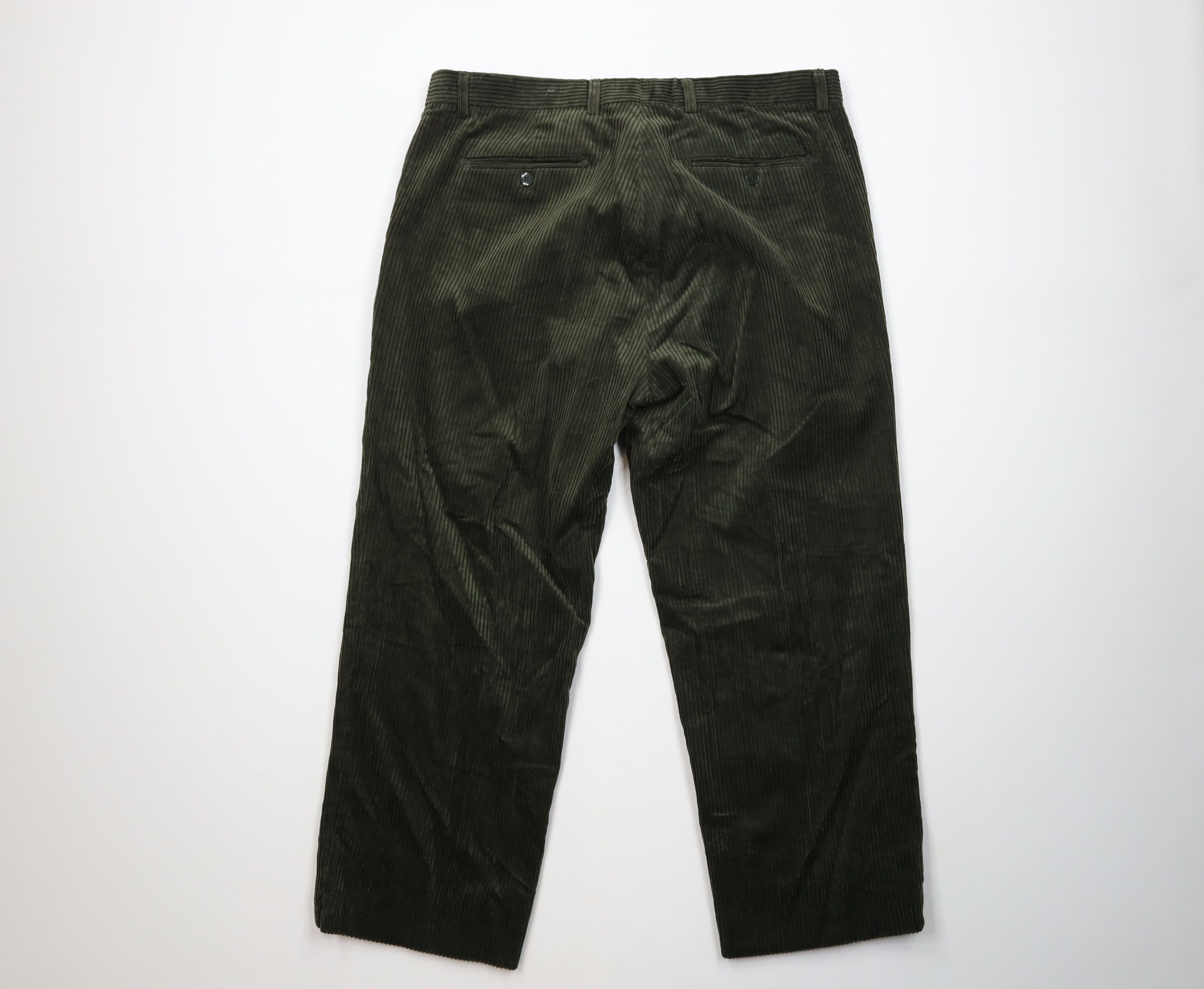 Vintage Vintage 90s Y2K Streetwear Wide Leg Chino Pants Green Size US 38 / EU 54 - 9 Thumbnail