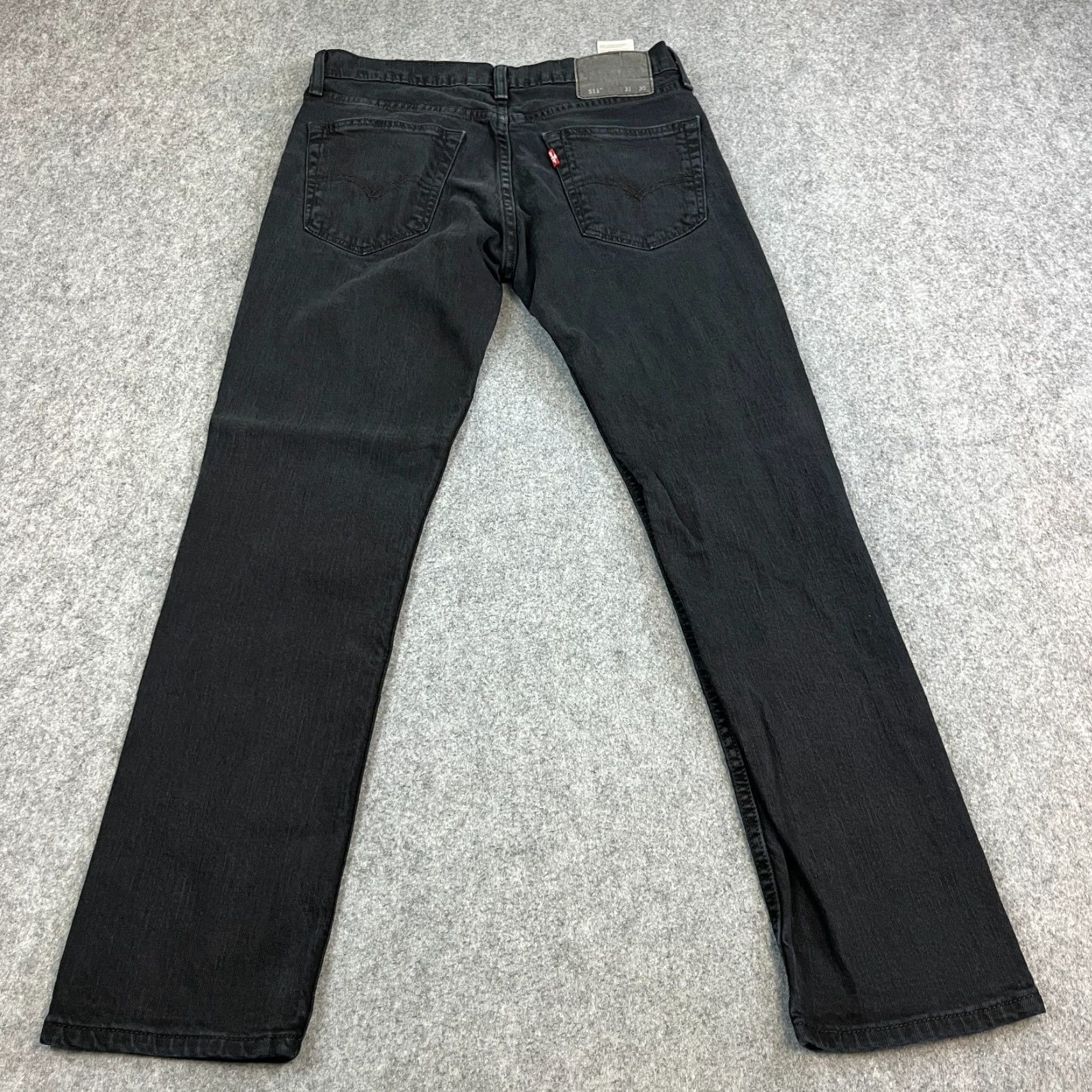 Levi's Levi's 511 Jeans Slim Tapered 31 30 Black Dark Wash Denim Zip Fly Mens Regular Stretch 5-Pocket Size US 31 - 2 Thumbnail