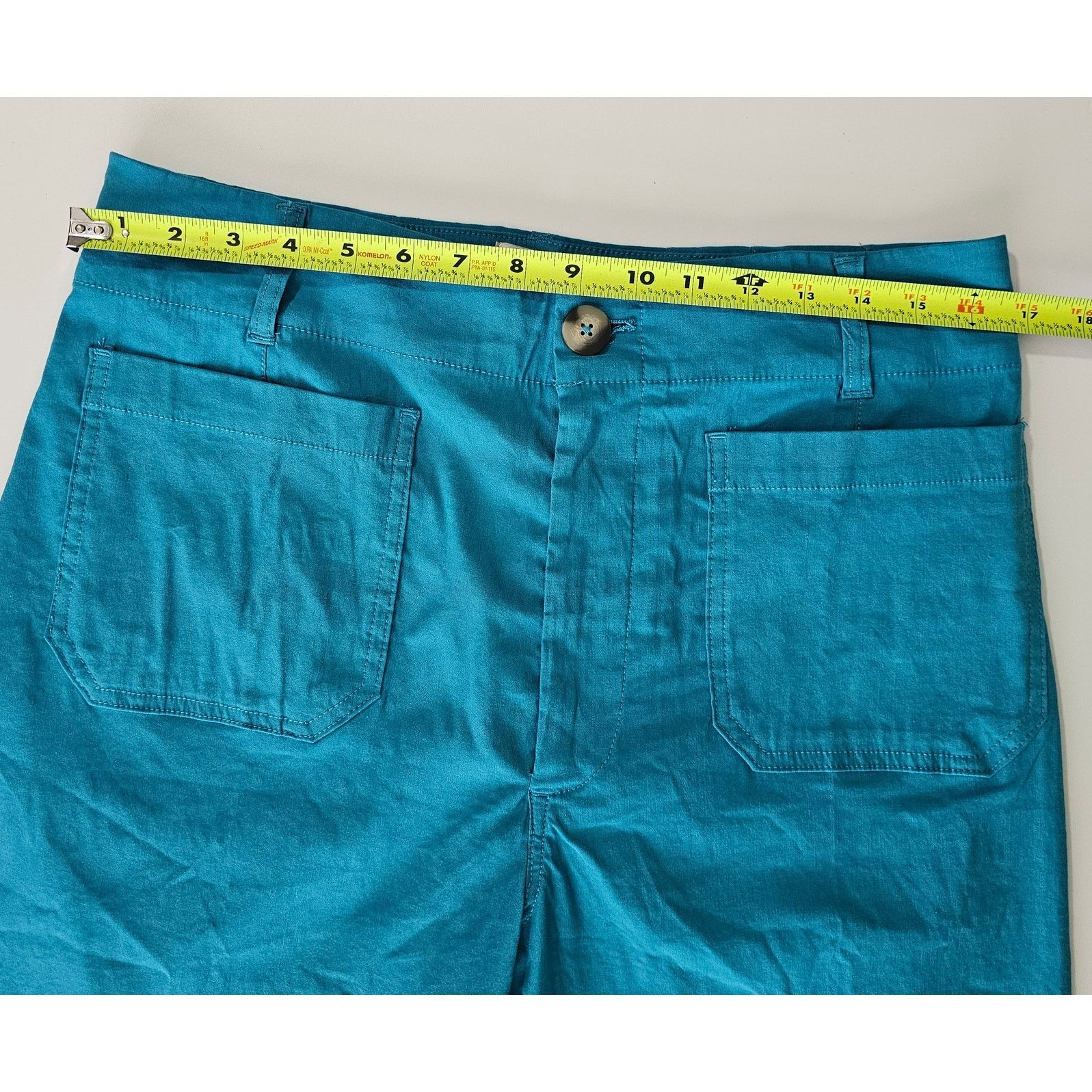 Anthropologie NWT Maeve Colette Magic Fabric Wide Leg Crop Pants 32 Size 32" / US 10 / IT 46 - 6 Thumbnail