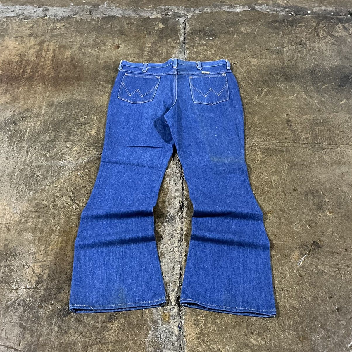 Levi's × Vintage × Wrangler Crazy Vintage 60s 70s Wrangler Bell Bottom Flare Jeans Size US 36 / EU 52 - 1 Thumbnail