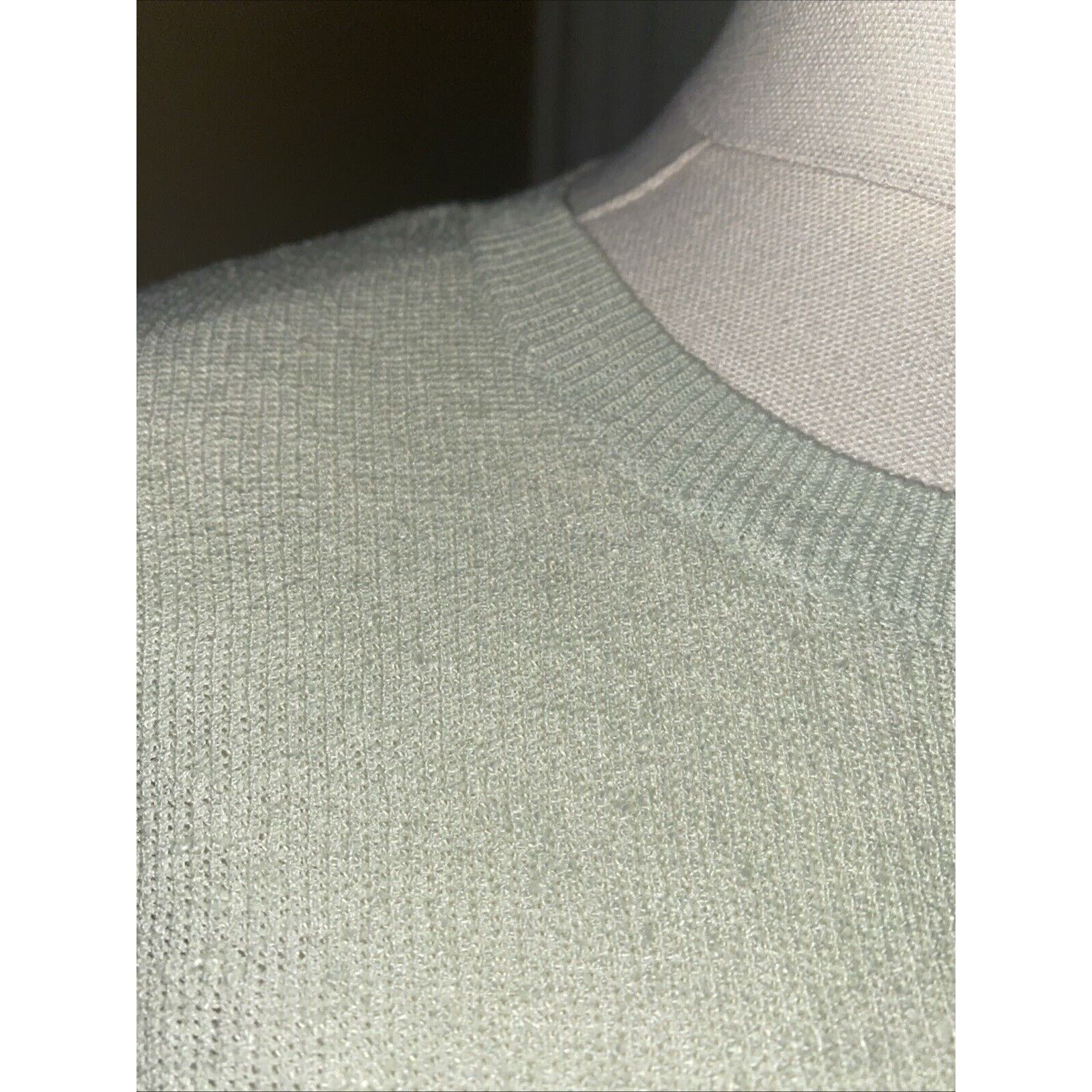 Eileen Fisher EILEEN FISHER Light Green Womens sz XS Organic Linen Sweater Size XS / US 0-2 / IT 36-38 - 2 Thumbnail