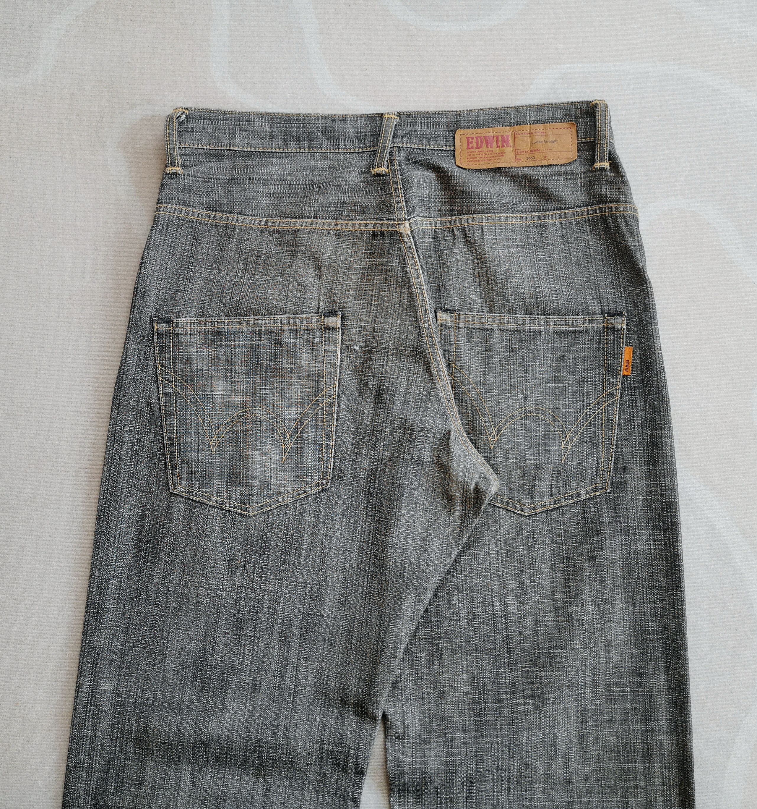 Edwin Edwin Japan 505D Selvedge Denim Charcoal Grey Loose Straight Size US 32 / EU 48 - 10 Thumbnail