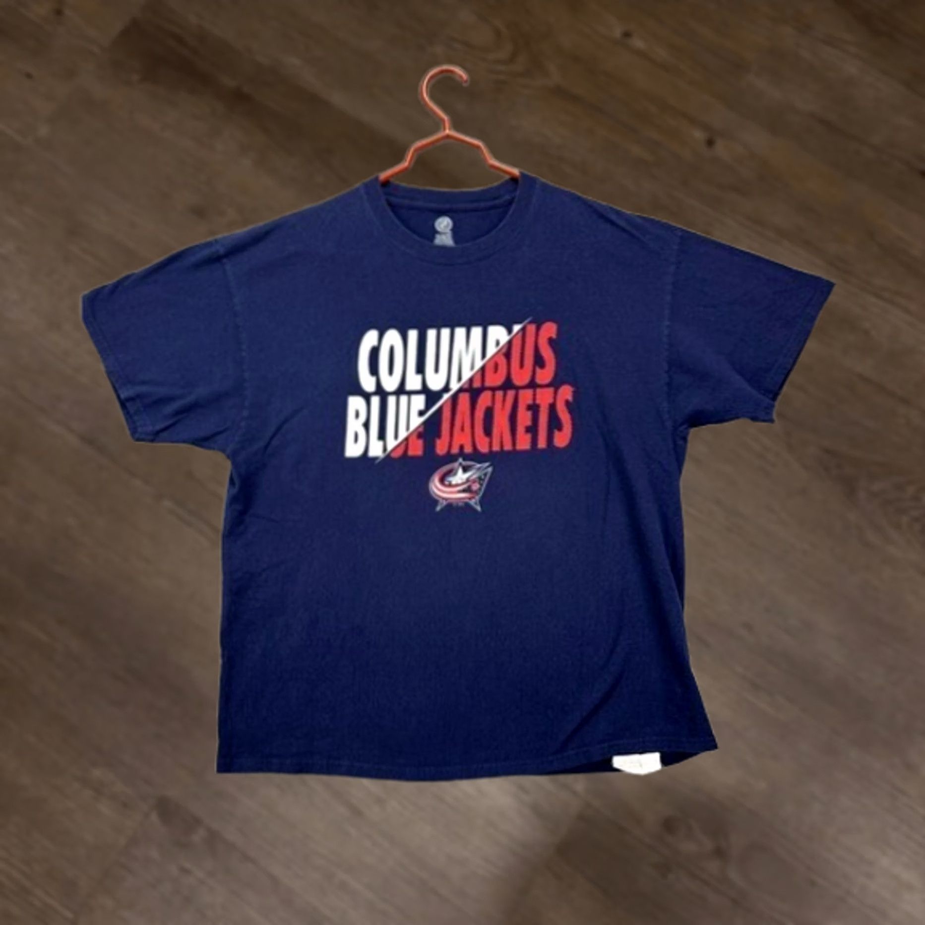 NHL NHL Shirt Adult XL Blue Columbus Blue Jackets Crew Neck T-Shirt Short Sleeve Men Size US XL / EU 56 / 4 - 1 Thumbnail