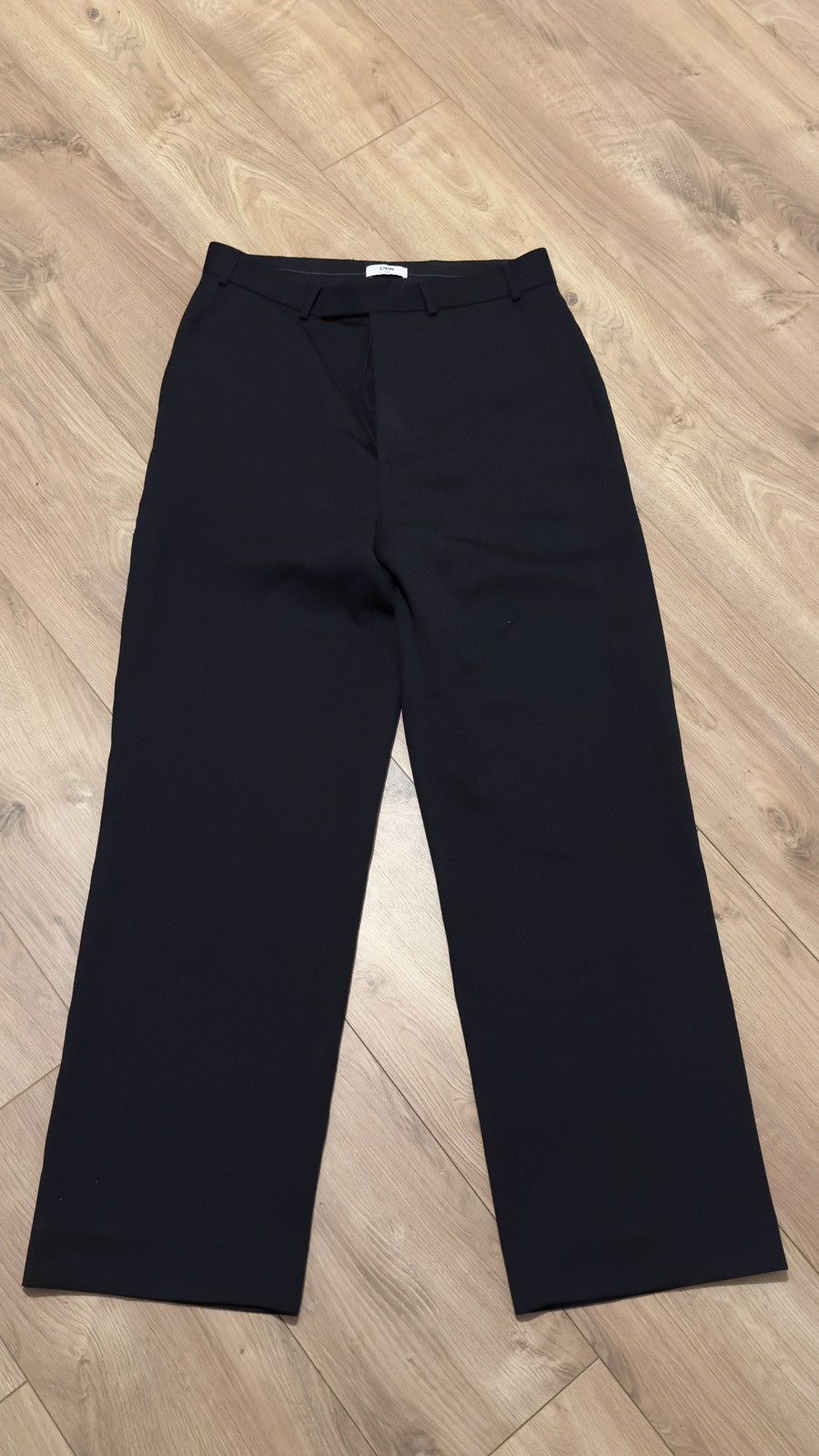 image of Cmmn Swdn Straight Leg Trousers Navy Blue Otis, Men's (Size 32)
