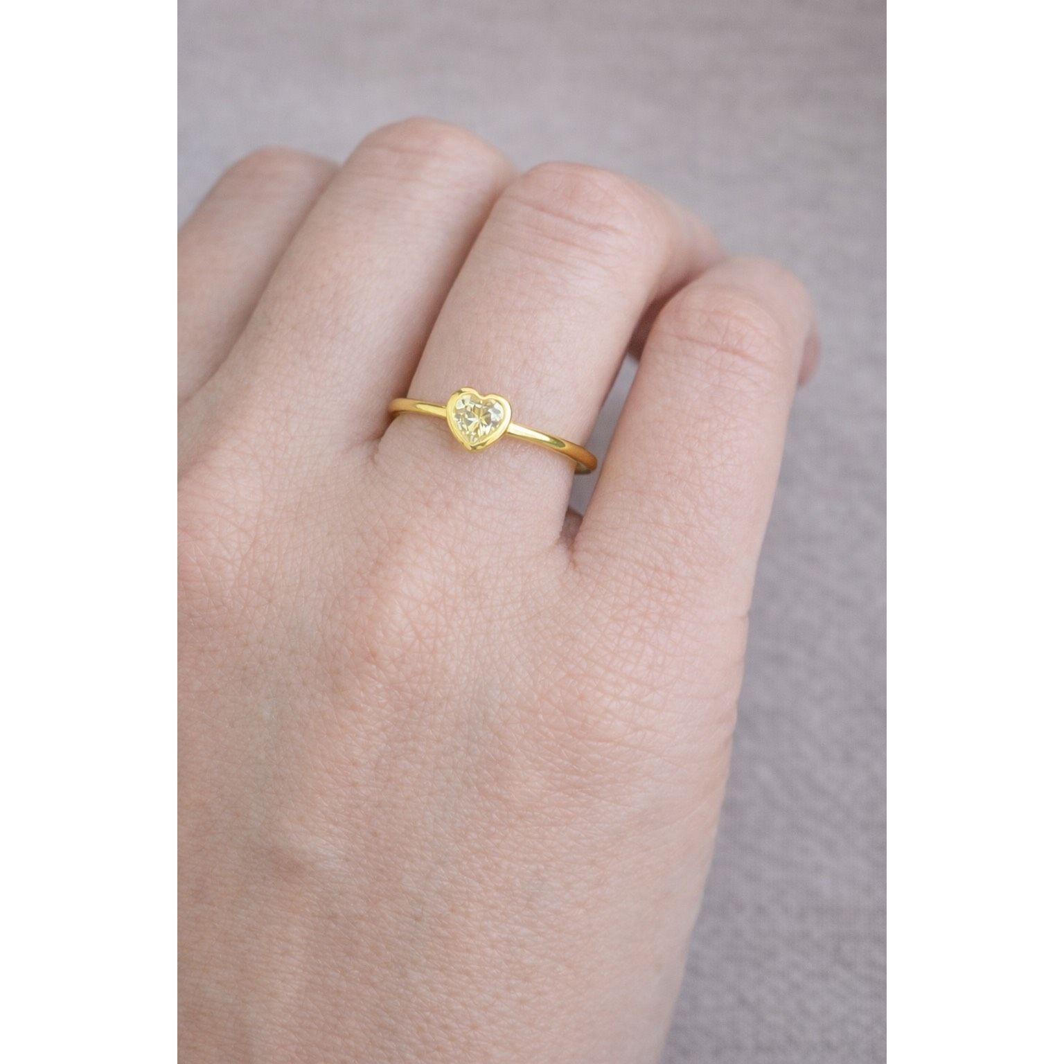 Other Pandora Radiant Heart Ring | 18k Gold-Plated Sterling Silver Size ONE SIZE - 3 Thumbnail