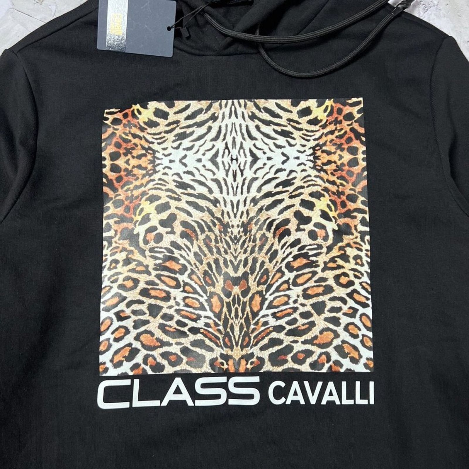 Cavalli Class Cavalli CLASS Roberto Cavalli Black Leopard Hoodie SIZE S Size US S / EU 44-46 / 1 - 5 Thumbnail