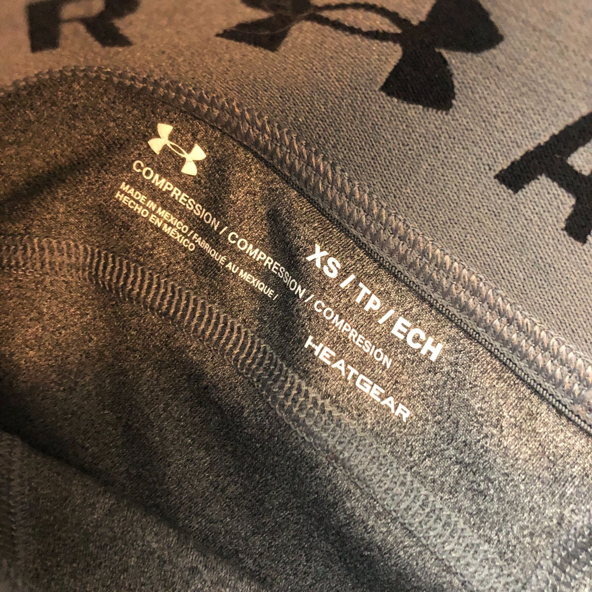 Under Armour Under Armour Womens Capri Leggings Cropped Compression HeatG Size 22" - 3 Thumbnail