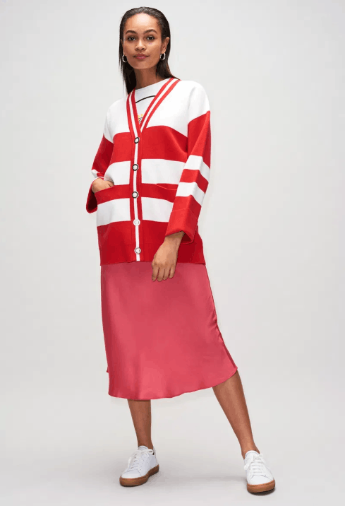Other Claudie Pierlot Striped Knit Cardigan Sweater Button-Up Size M / US 6-8 / IT 42-44 - 1 Thumbnail