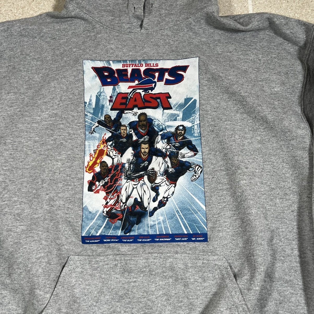 NFL Buffalo Bills Hoodie "Beast Of The East" Cartoon Superheros Size US L / EU 52-54 / 3 - 2 Thumbnail