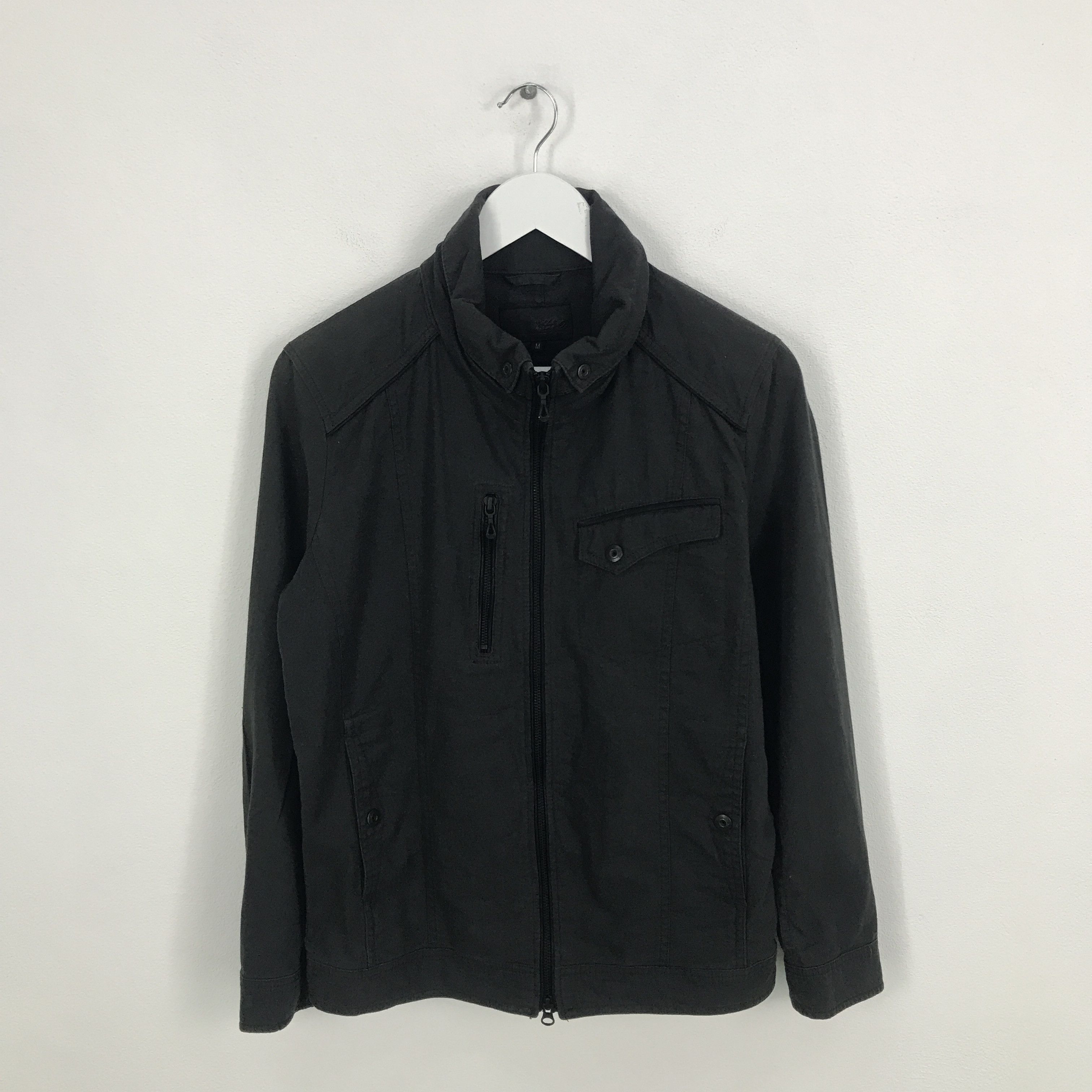 Japanese Brand × Mossimo Rare🔥Mossimo Black Biker style Punk zipper jacket Size US L / EU 52-54 / 3 - 1 Thumbnail