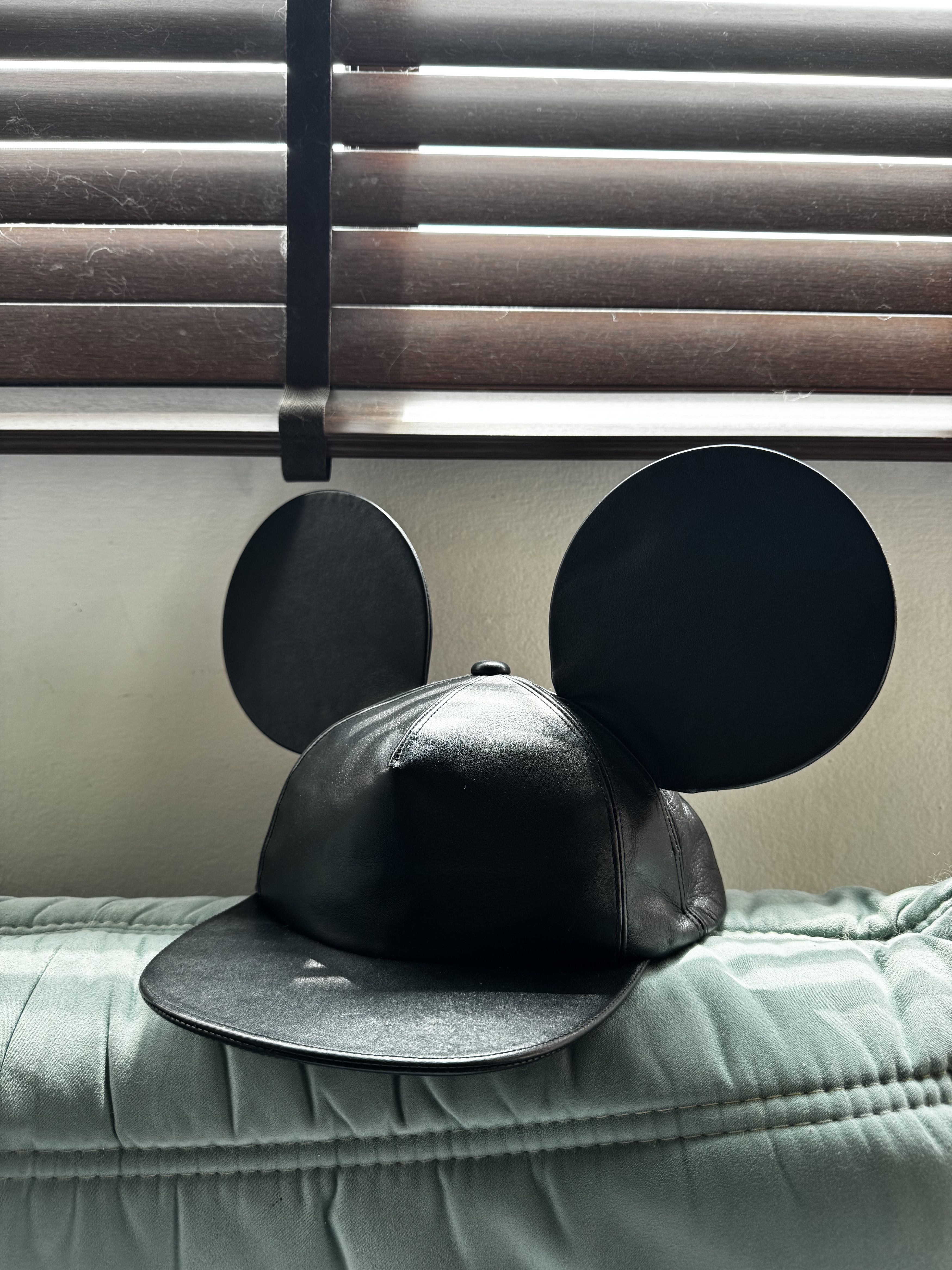 AW13 Mickey Runway Leather Cap