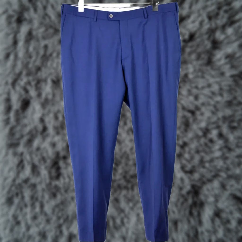 Suitsupply Suitsupply Brescia Trousers Men's UK 46S / W38 Wool Zip Fly Pockets Blue Size US 30 / EU 46 - 1 Thumbnail