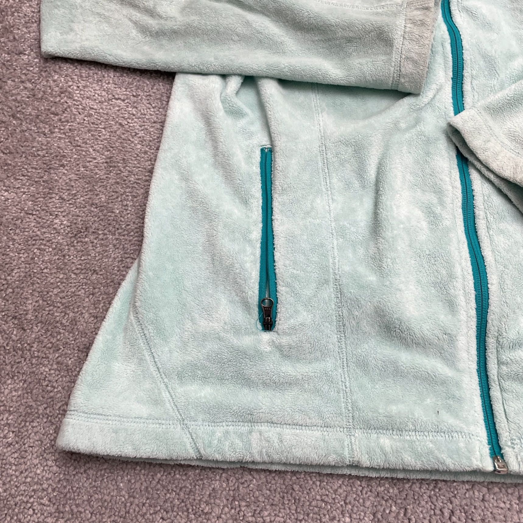 The North Face The North Face Helata Fuzzy Fleece Jacket Womens Large Green Full Zip Outdoor Size L / US 10 / IT 46 - 5 Thumbnail