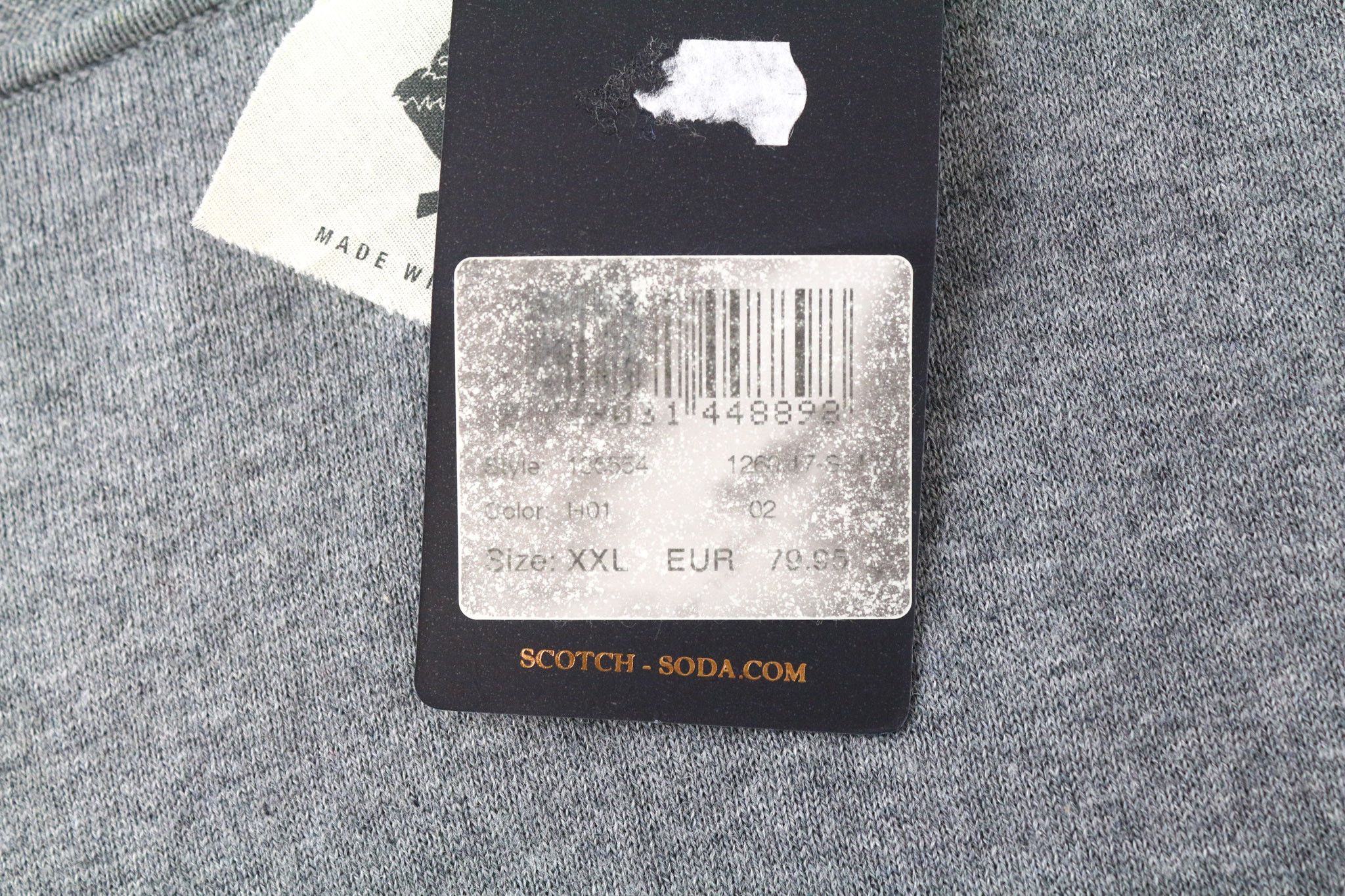 Scotch & Soda AMS COUTURE 2XL Grey Cotton Cashmere Sweatshirt 75177 Size US XXL / EU 58 / 5 - 5 Thumbnail