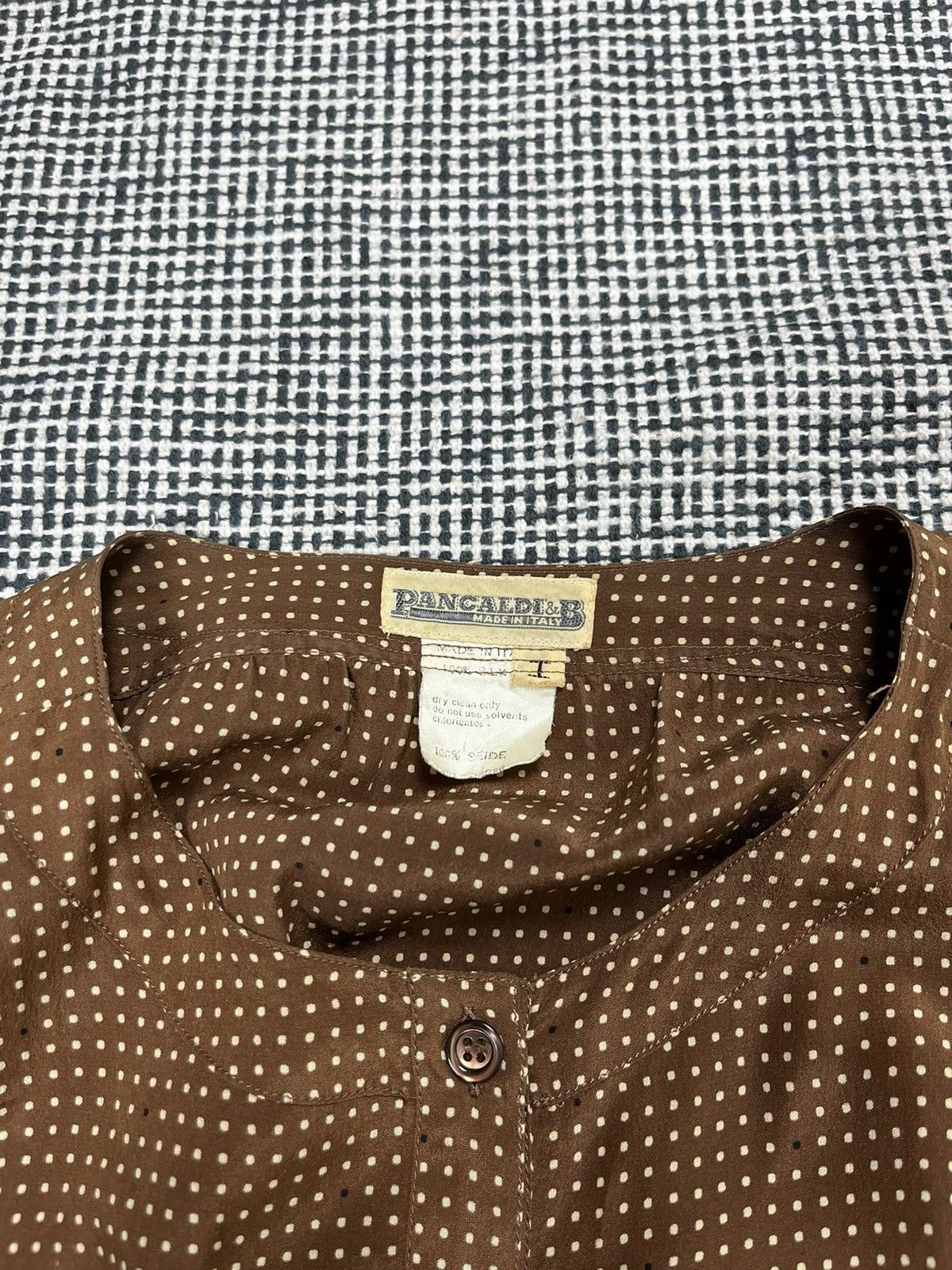 Designer × Vitaliano 80s Pancaldi 100% silk oversized blouse Italian designer Size M / US 6-8 / IT 42-44 - 4 Thumbnail