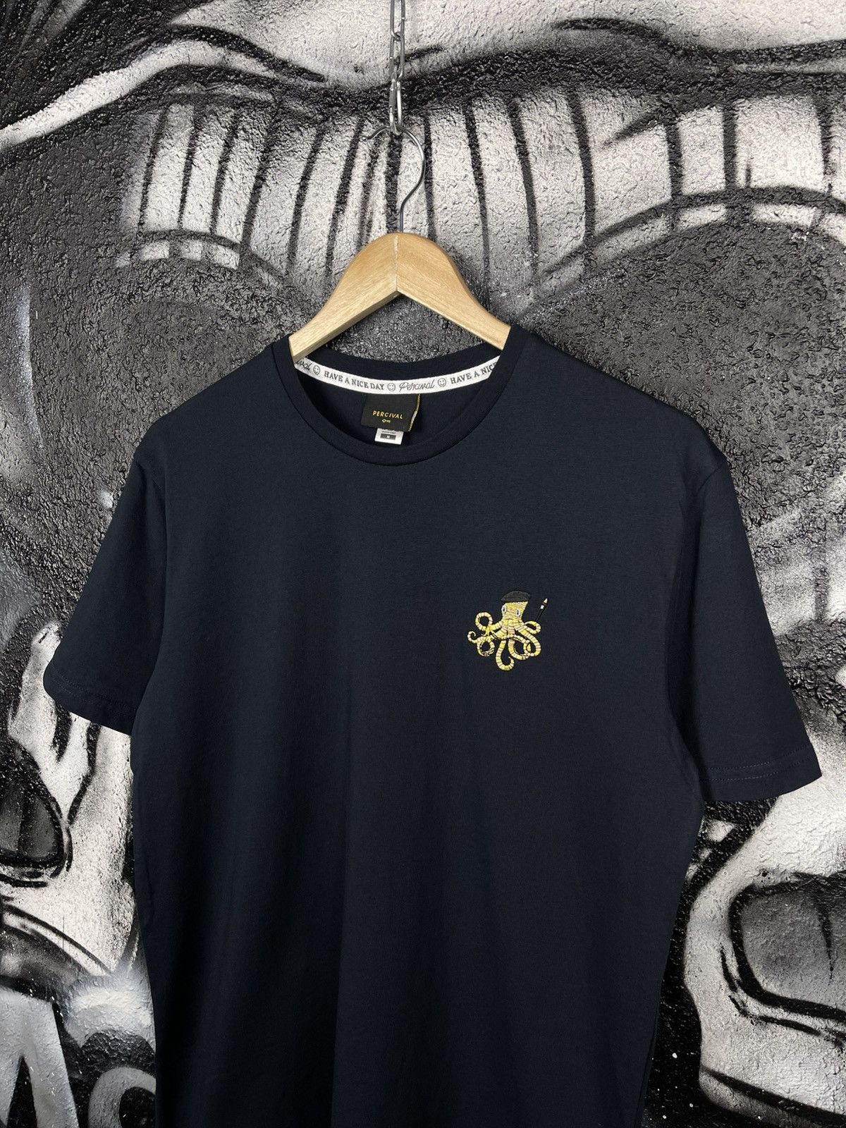 Percival Percival Embroidered Octopus T-Shirt Men’s Size M Size US M / EU 48-50 / 2 - 3 Thumbnail