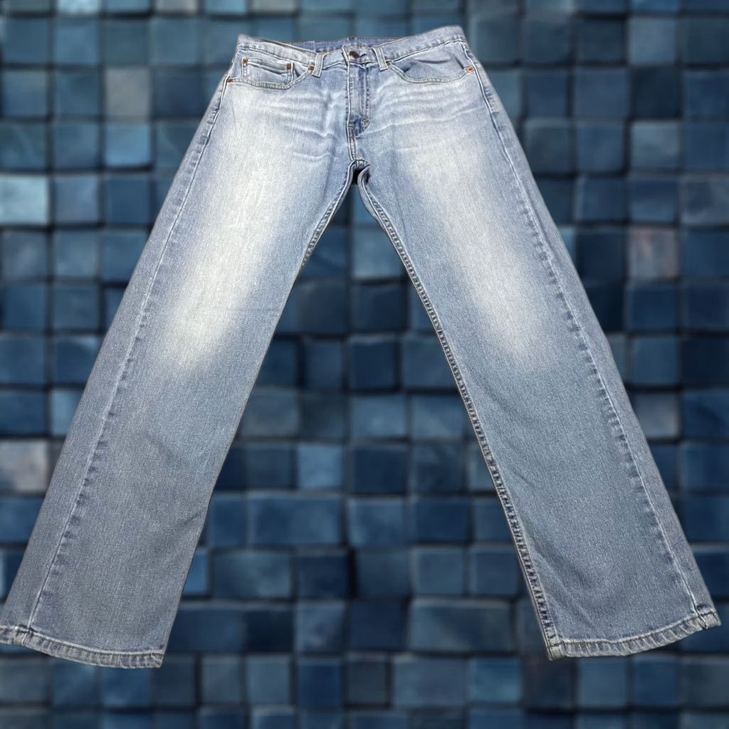 Levi's Levi's 505 Jeans Mens 31x30 Blue Denim Medium Wash Straight Regular Mid Rise Size US 31 - 1 Thumbnail