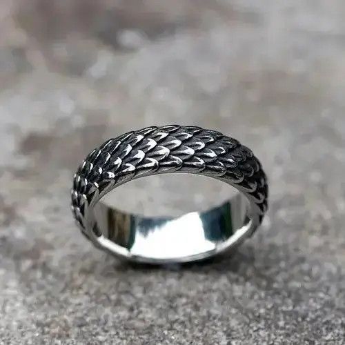 Jewelry Snake Dragon Scale Skin Ring Size ONE SIZE - 1 Thumbnail