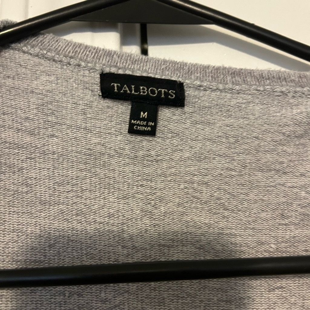 Talbots Talbots Light Gray Knit Sweater Size M / US 6-8 / IT 42-44 - 2 Thumbnail
