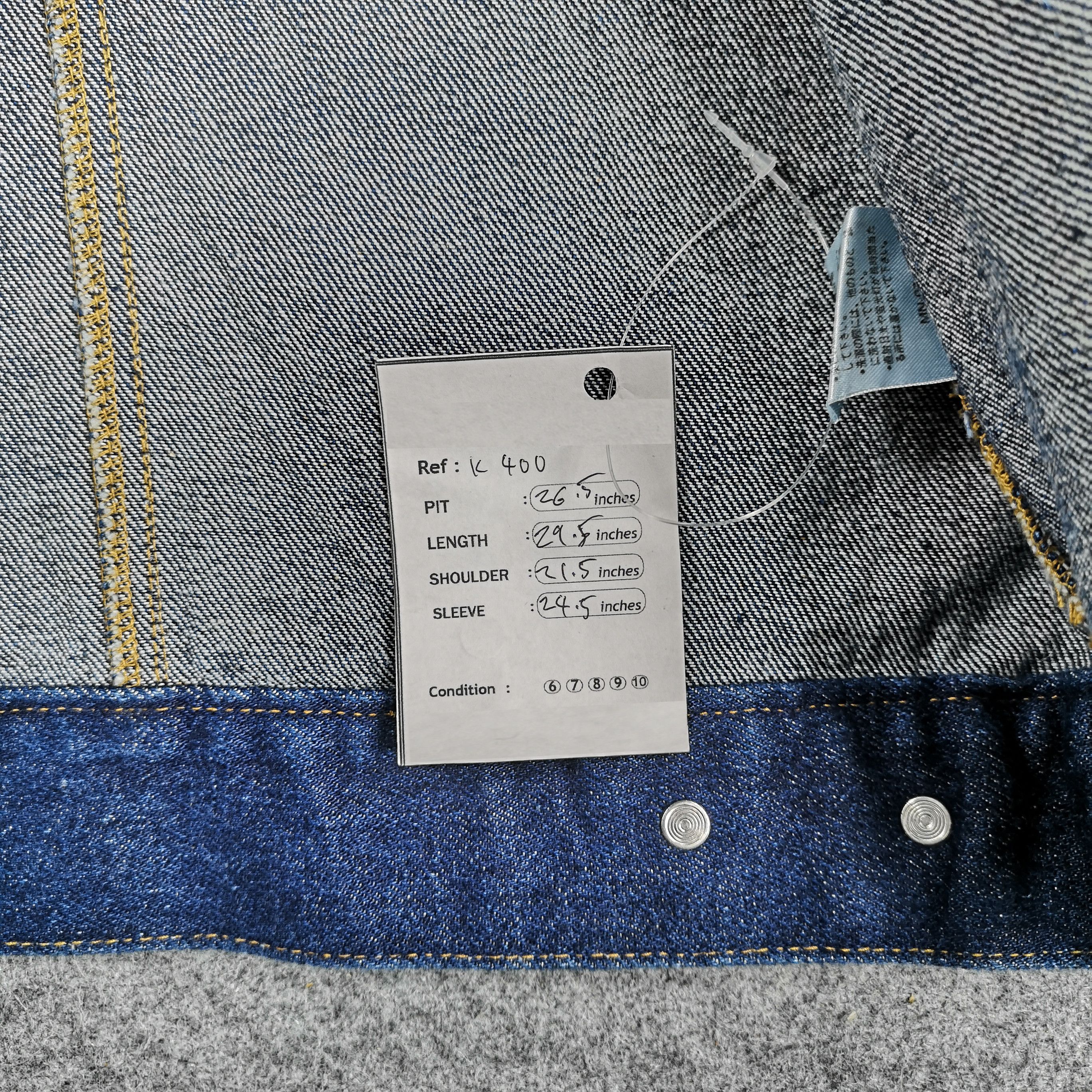Vintage Tom Jeans Blue Wash Denim Trucker Jacket Size US L / EU 52-54 / 3 - 7 Thumbnail