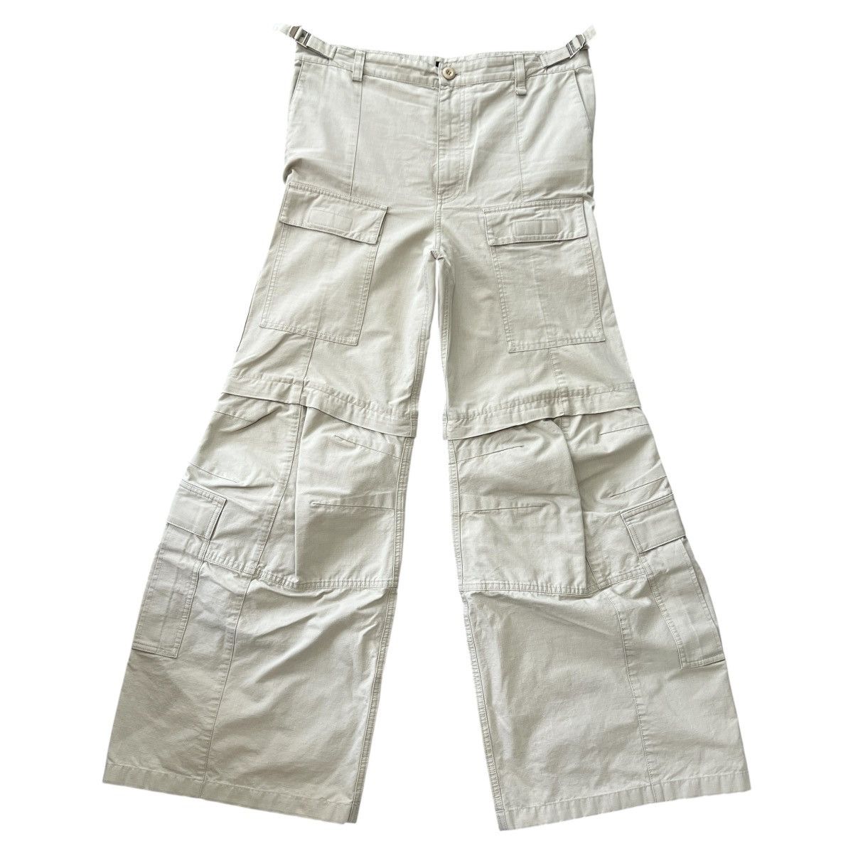 Balenciaga BALENCIAGA 2023AW Flared Convertible Zip-Off Cargo Pants Size US 38 / EU 54 - 1 Thumbnail