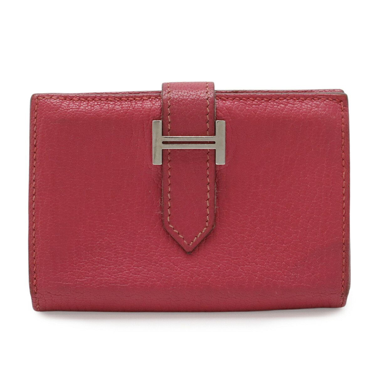 Hermes Hermes Hermes Bearn Chevre Card Case Leather Business card case Stamp L (2008) DUTY FREE for USA Size ONE SIZE - 1 Thumbnail
