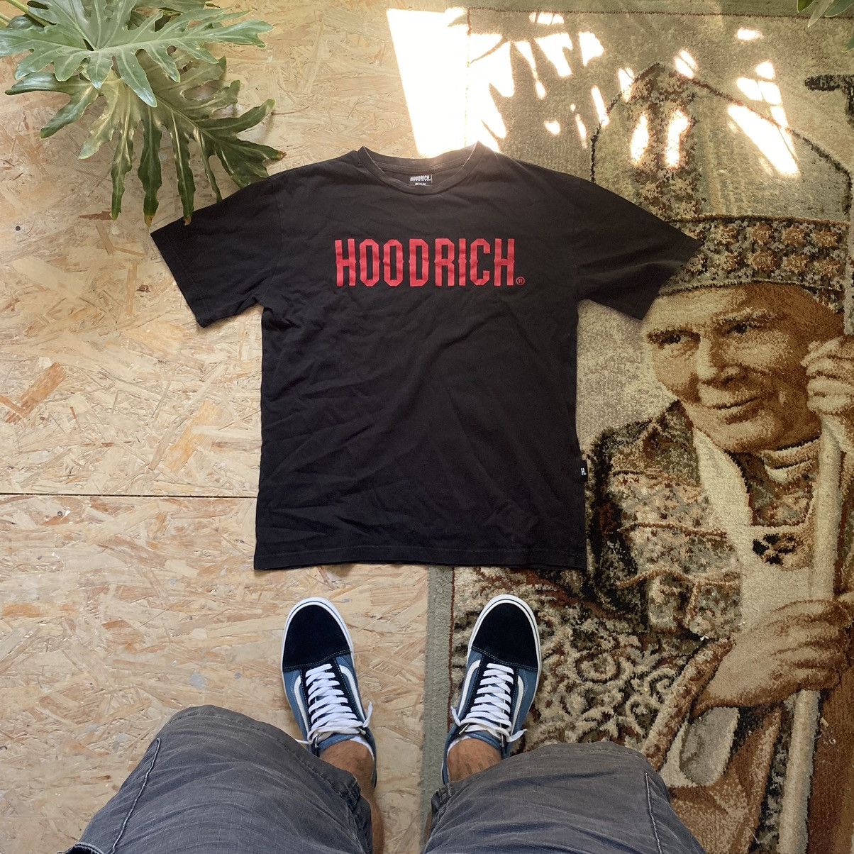 Trapstar London × Vintage VINTAGE HOODRICH BIG LOGO FADED T SHIRT Size US M / EU 48-50 / 2 - 1 Thumbnail