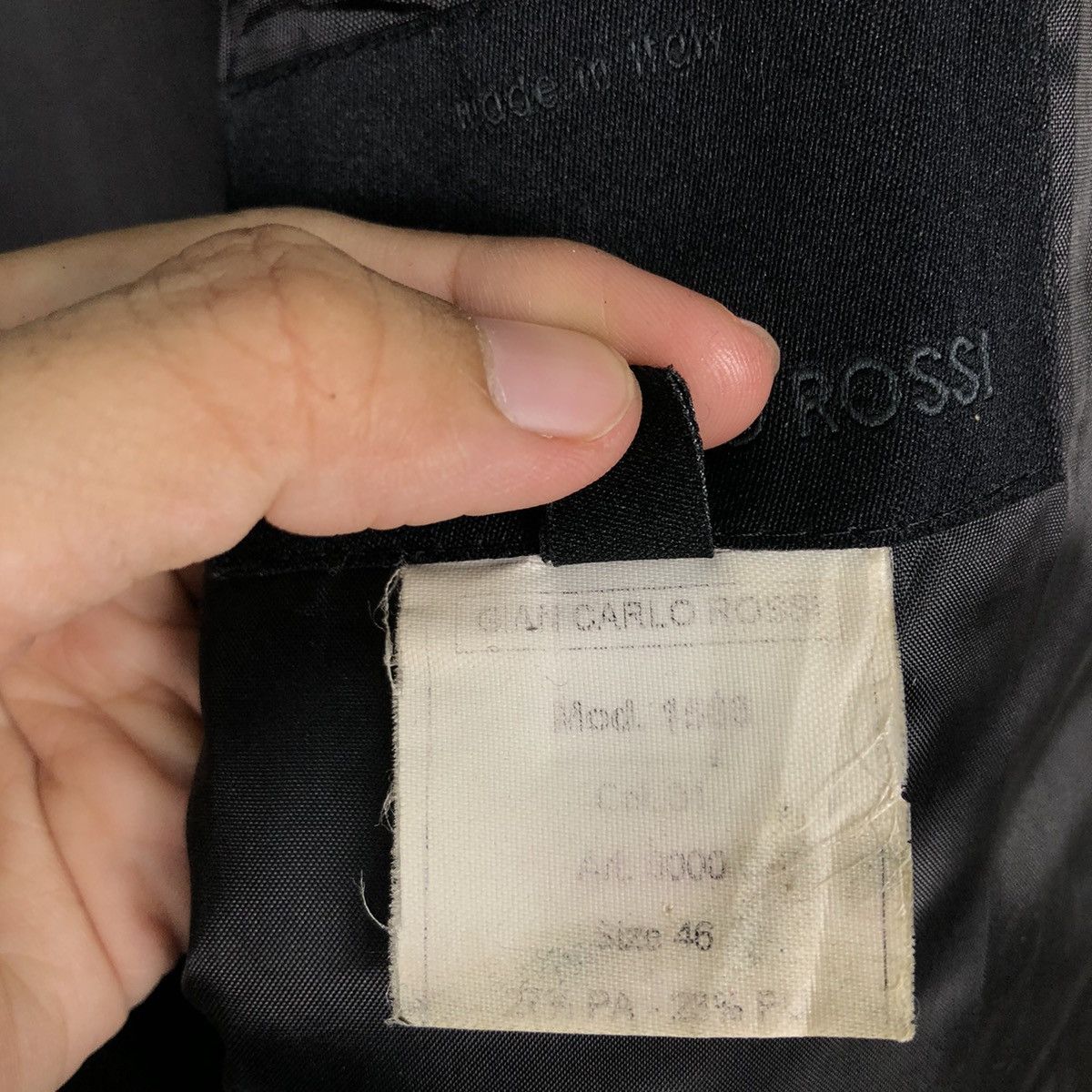 Vintage 📌Vintage Chore Work Jacket Rich Black Biker Made in Italy Size US M / EU 48-50 / 2 - 20 Thumbnail