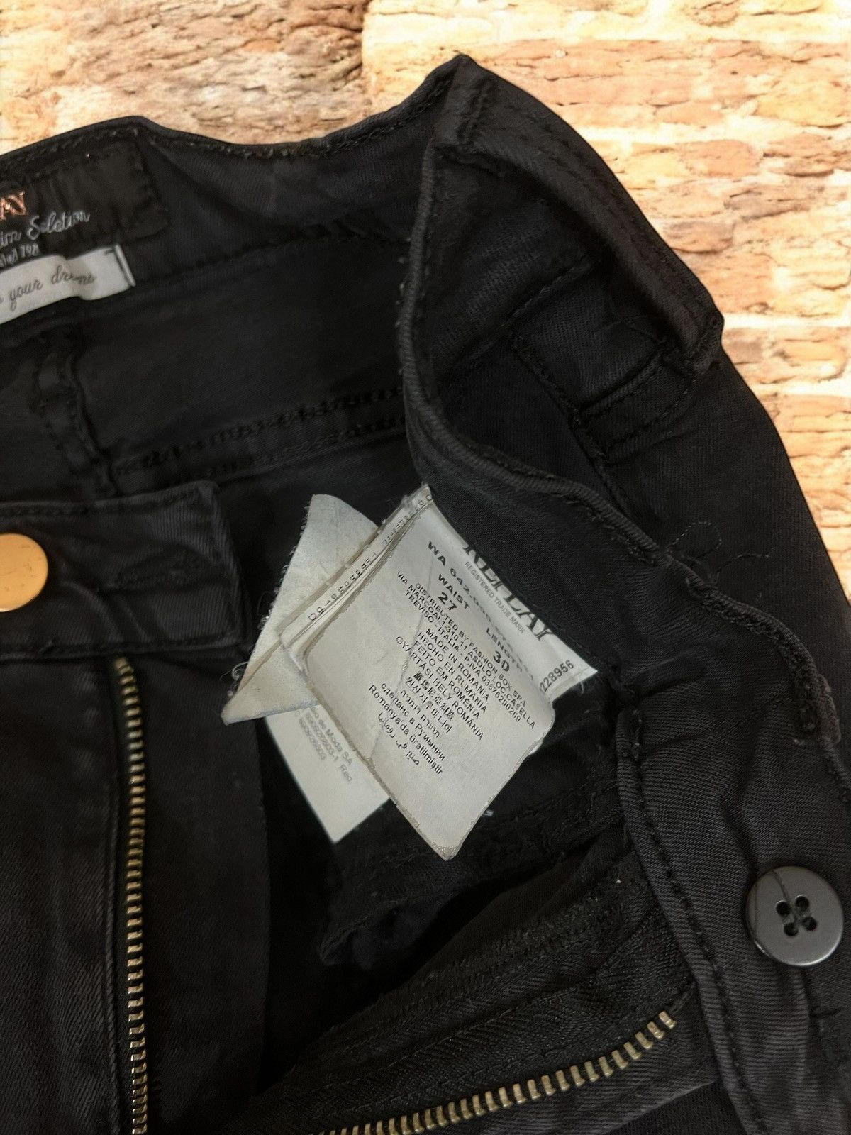 Replay Replay black skinny jeans size W27 L30 Size 27" / US 4 / IT 40 - 6 Thumbnail