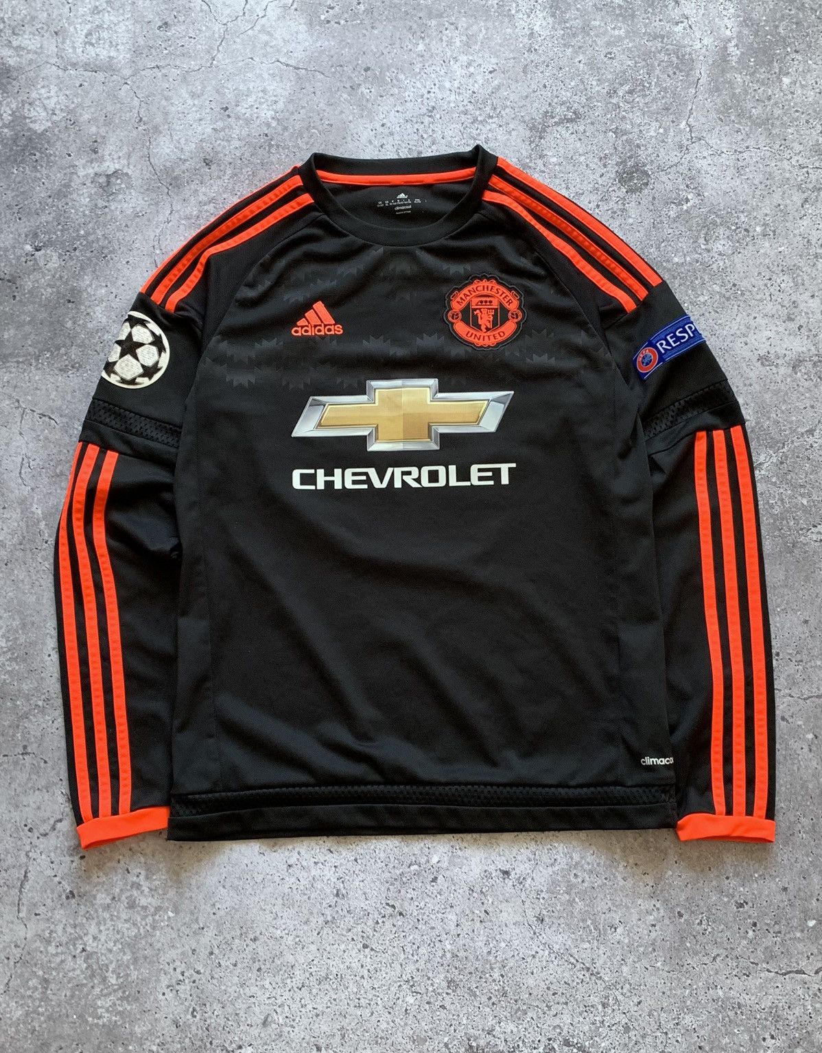 Adidas 🔥ADIDAS MANCHESTER UNITED 2015/2016 UCL THIRD SOCCER JERSEY Size US S / EU 44-46 / 1 - 2 Thumbnail