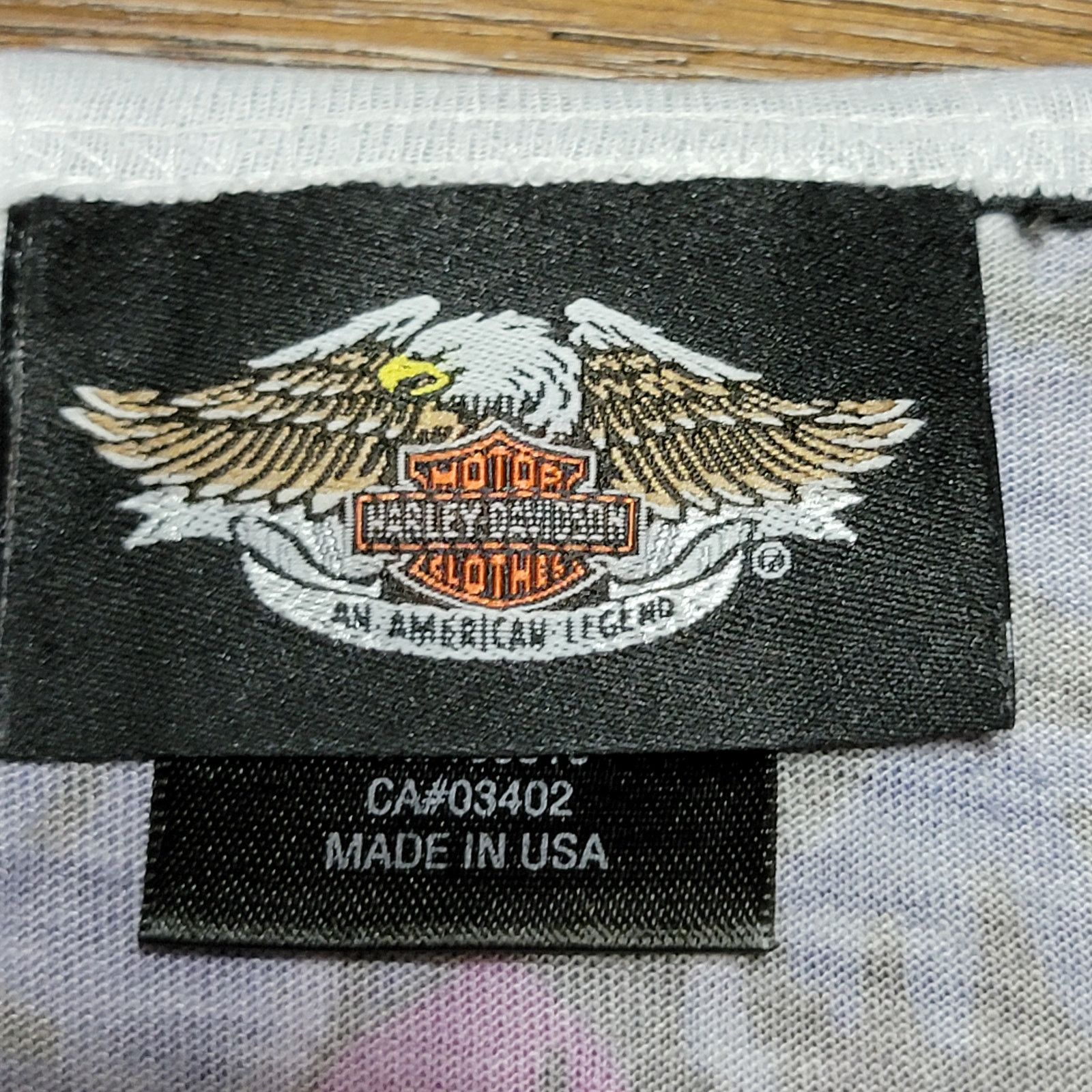 Harley Davidson Harley-Davidson Purple & Blue Design Blouse - Size Medium Size M / US 6-8 / IT 42-44 - 4 Thumbnail