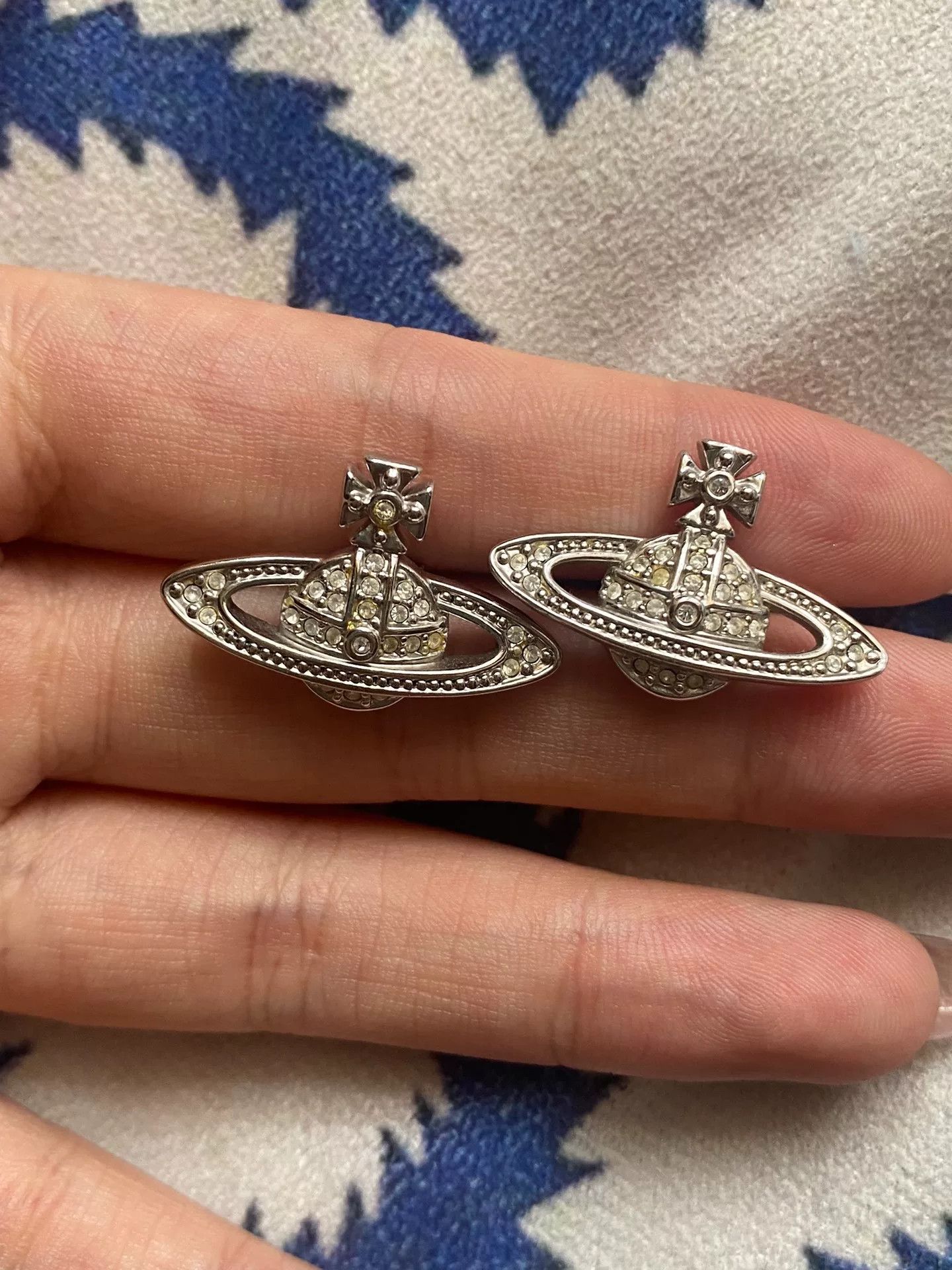 Vivienne Westwood vivienne westwood rhinestone orbit earrings Size ONE SIZE - 1 Thumbnail