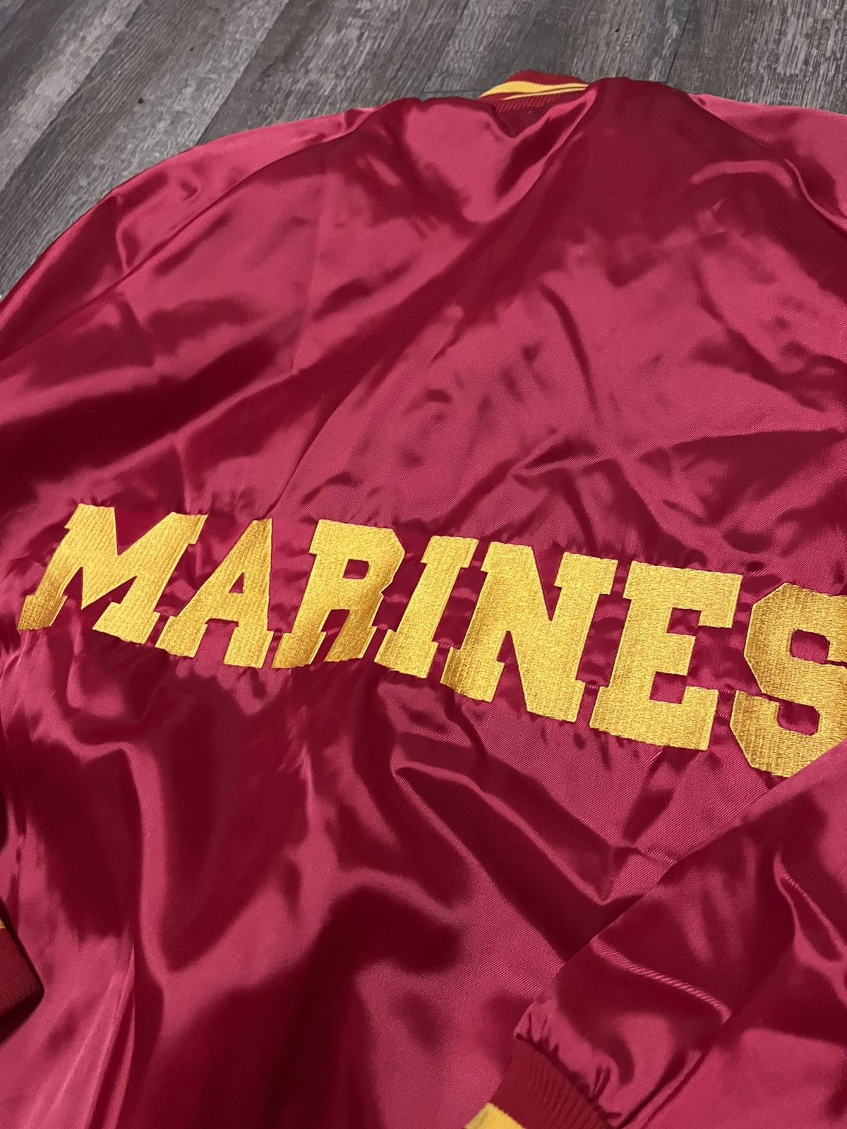 Vintage Vintage USMC Marines Bomber Jacket size Large Size US L / EU 52-54 / 3 - 4 Thumbnail
